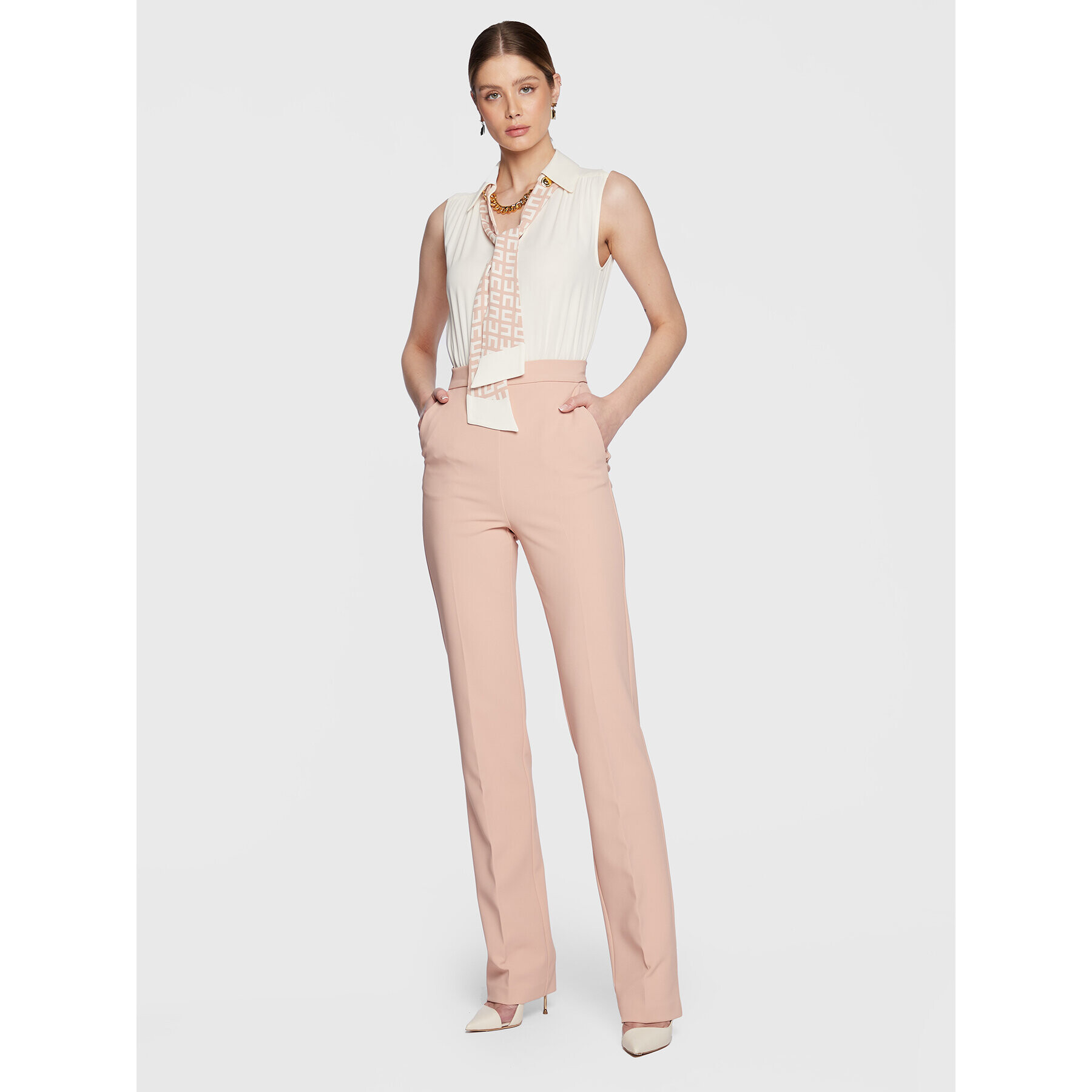 Elisabetta Franchi Гащеризон TU-024-31E2-V500 Розов Regular Fit - Pepit.bg