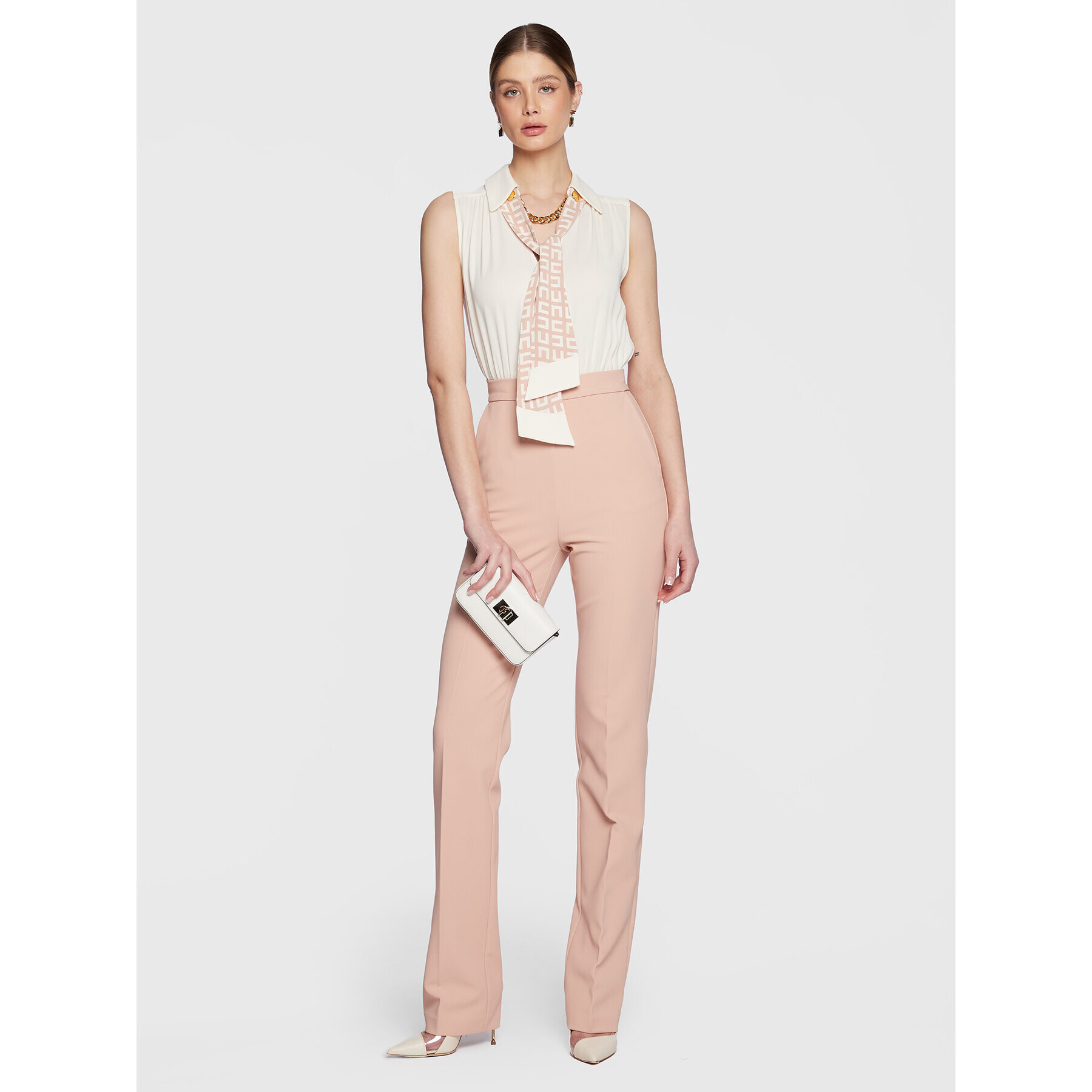 Elisabetta Franchi Гащеризон TU-024-31E2-V500 Розов Regular Fit - Pepit.bg