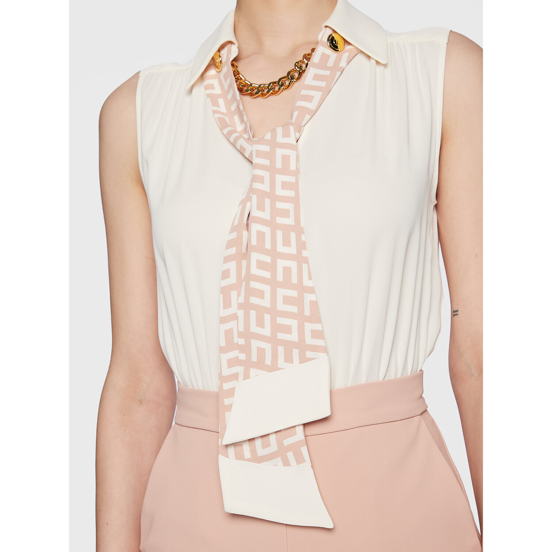 Elisabetta Franchi Гащеризон TU-024-31E2-V500 Розов Regular Fit - Pepit.bg