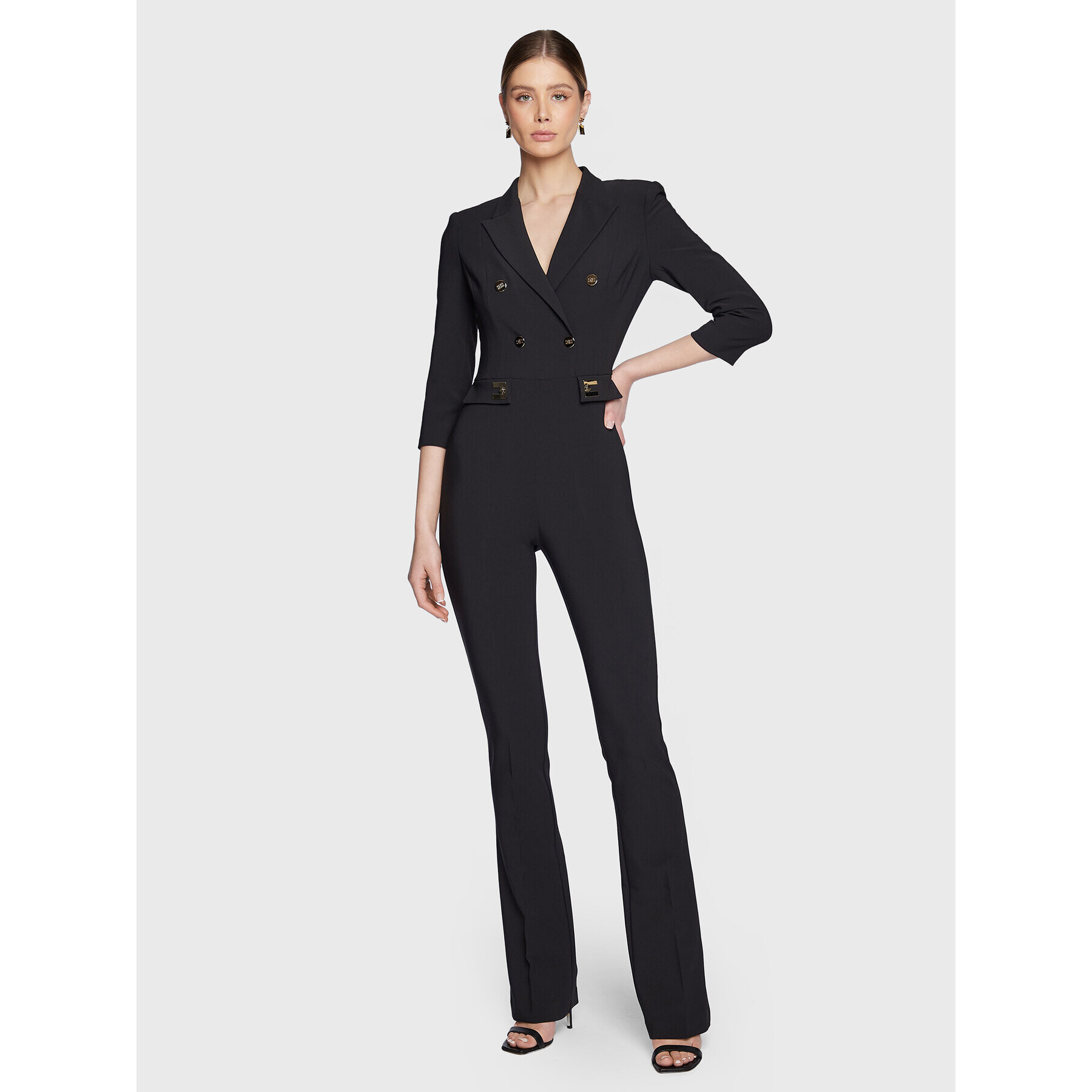 Elisabetta Franchi Гащеризон TU-026-31E2-V560 Черен Slim Fit - Pepit.bg