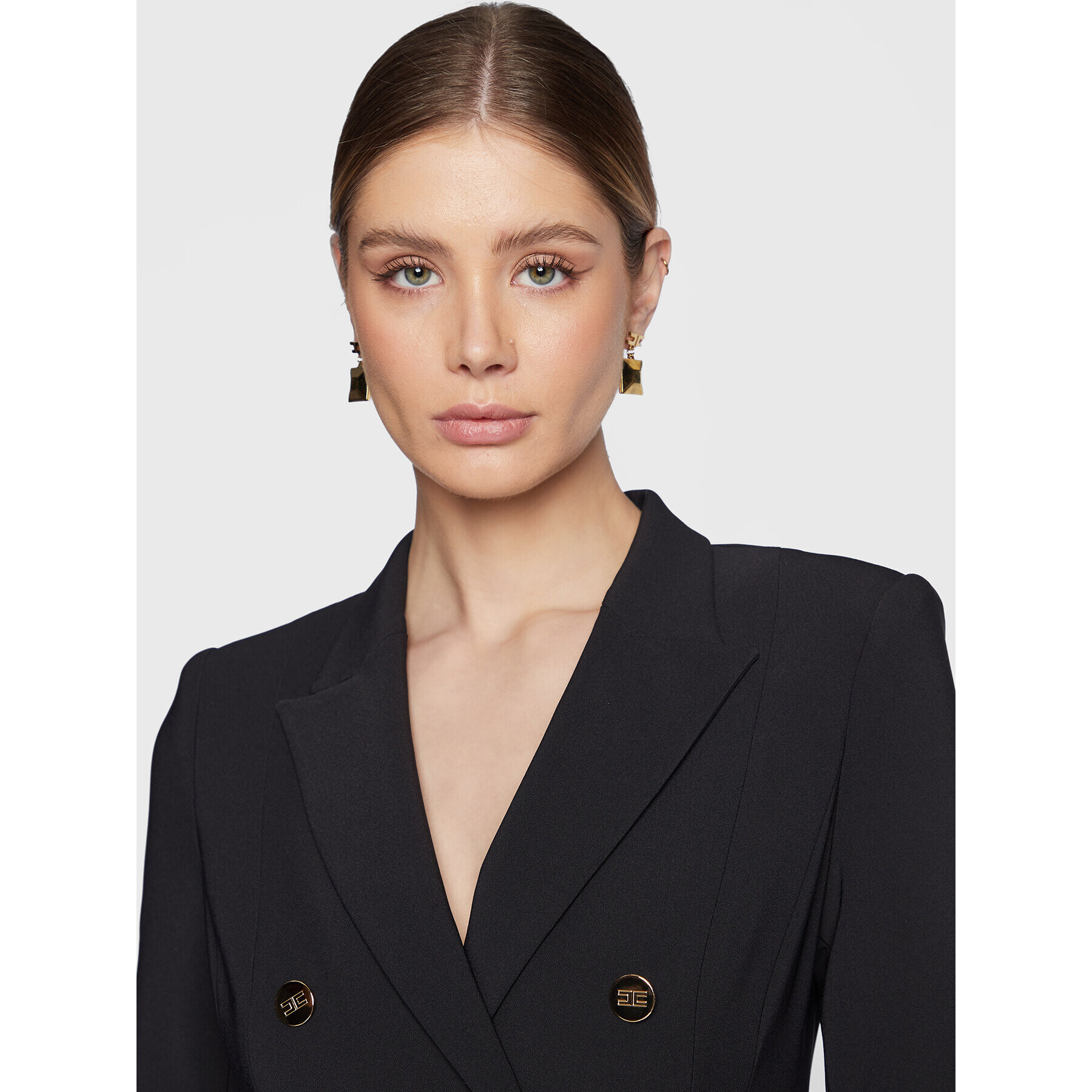 Elisabetta Franchi Гащеризон TU-026-31E2-V560 Черен Slim Fit - Pepit.bg