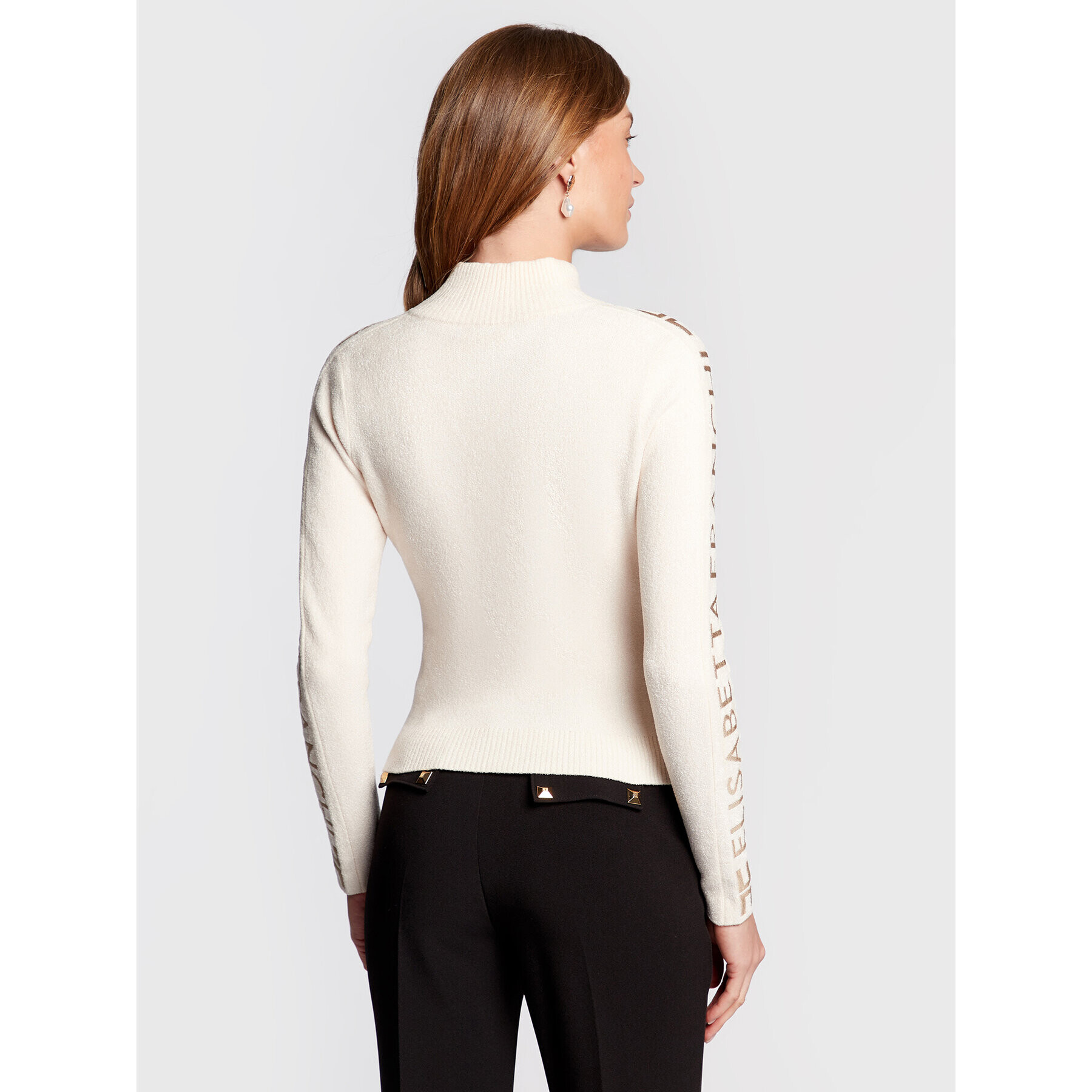 Elisabetta Franchi Кардиган MK-44S-26E2-V370 Бежов Slim Fit - Pepit.bg