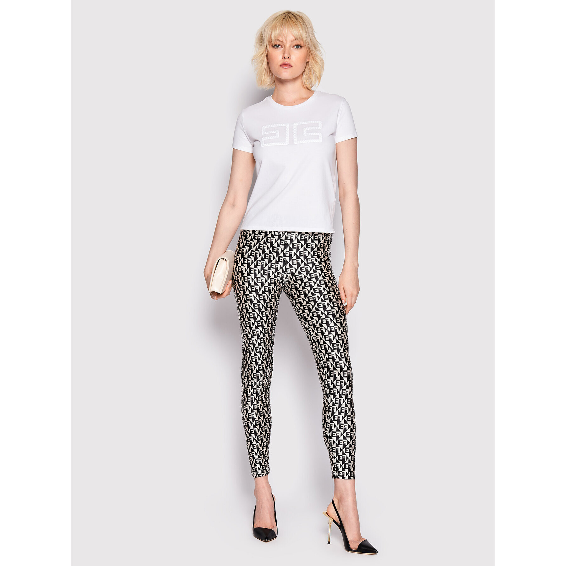 Elisabetta Franchi Клин PA-007-26E2-V180 Черен Slim Fit - Pepit.bg