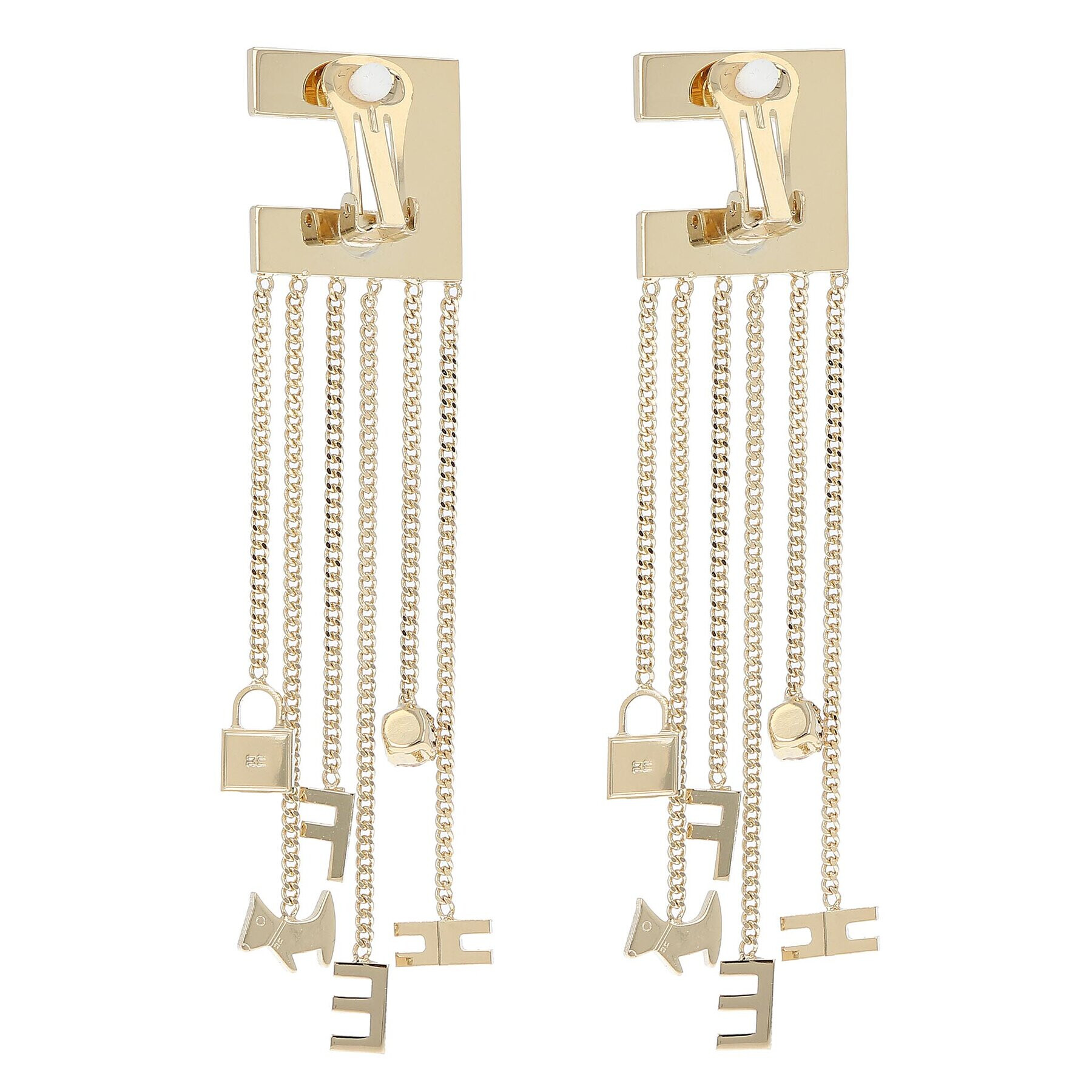 Elisabetta Franchi Клипс OR-22A-32E2-V260 Златист - Pepit.bg