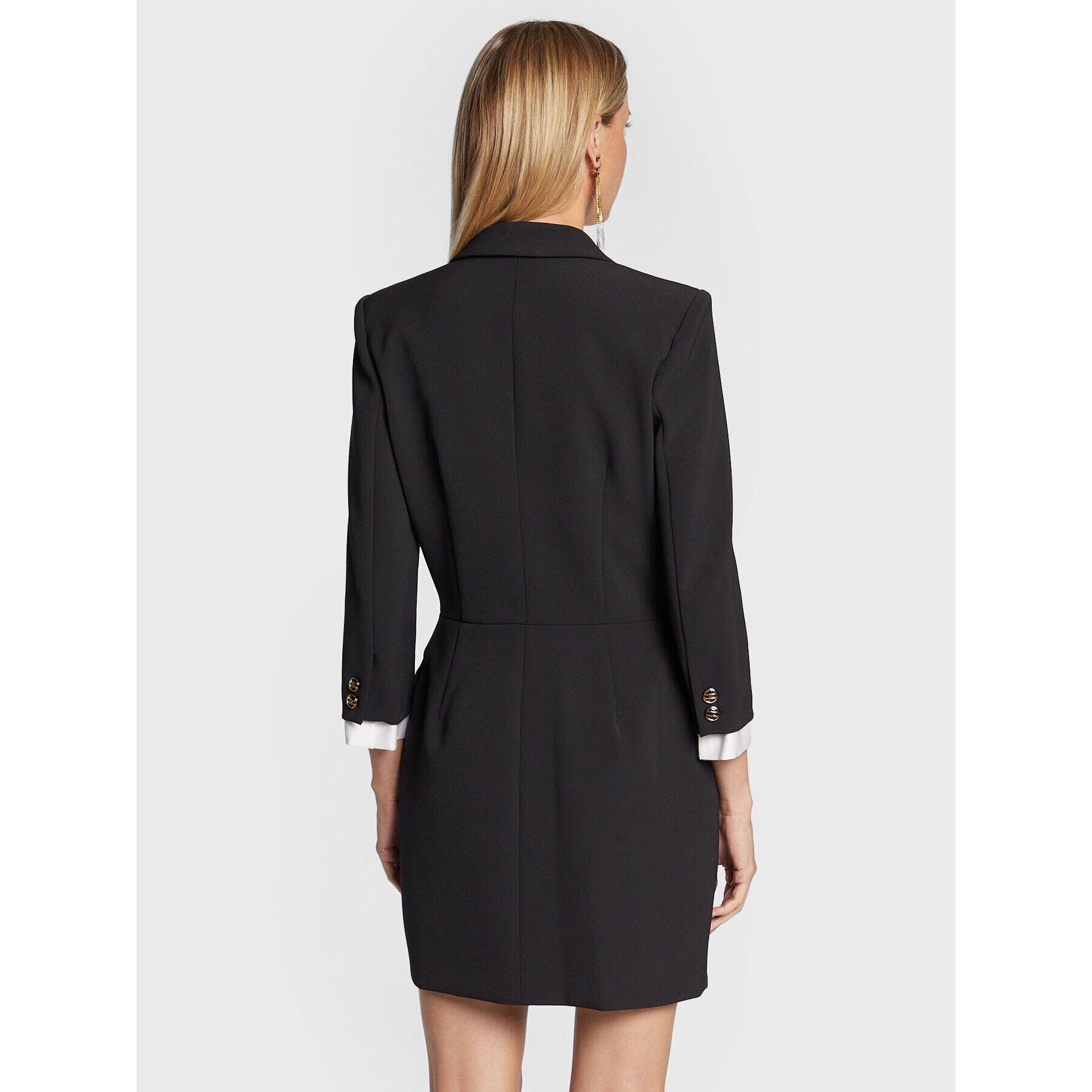 Elisabetta Franchi Коктейлна рокля AB-117-26E2-V590 Черен Slim Fit - Pepit.bg