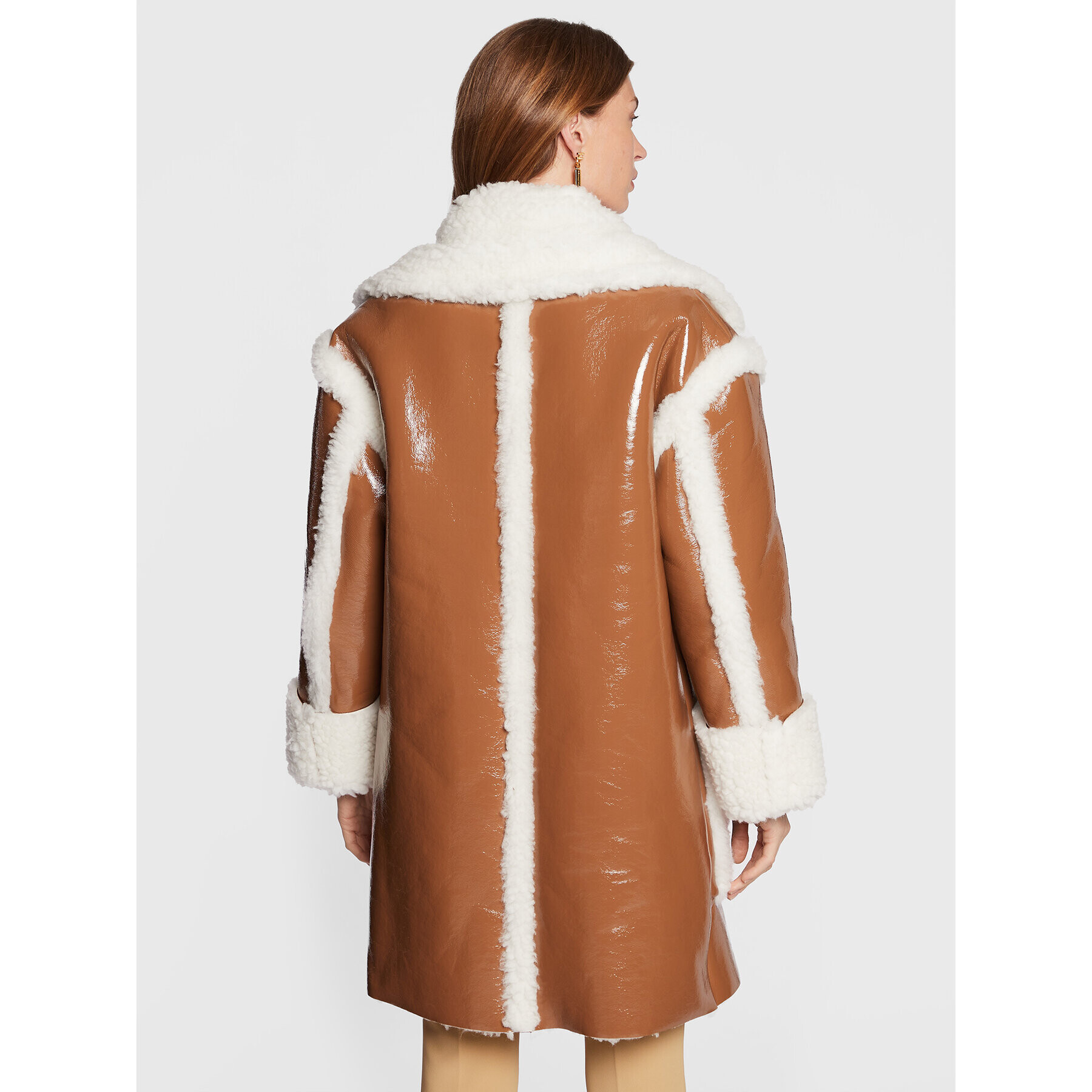 Elisabetta Franchi Кожух CP-41A-26E2-V900 Кафяв Regular Fit - Pepit.bg