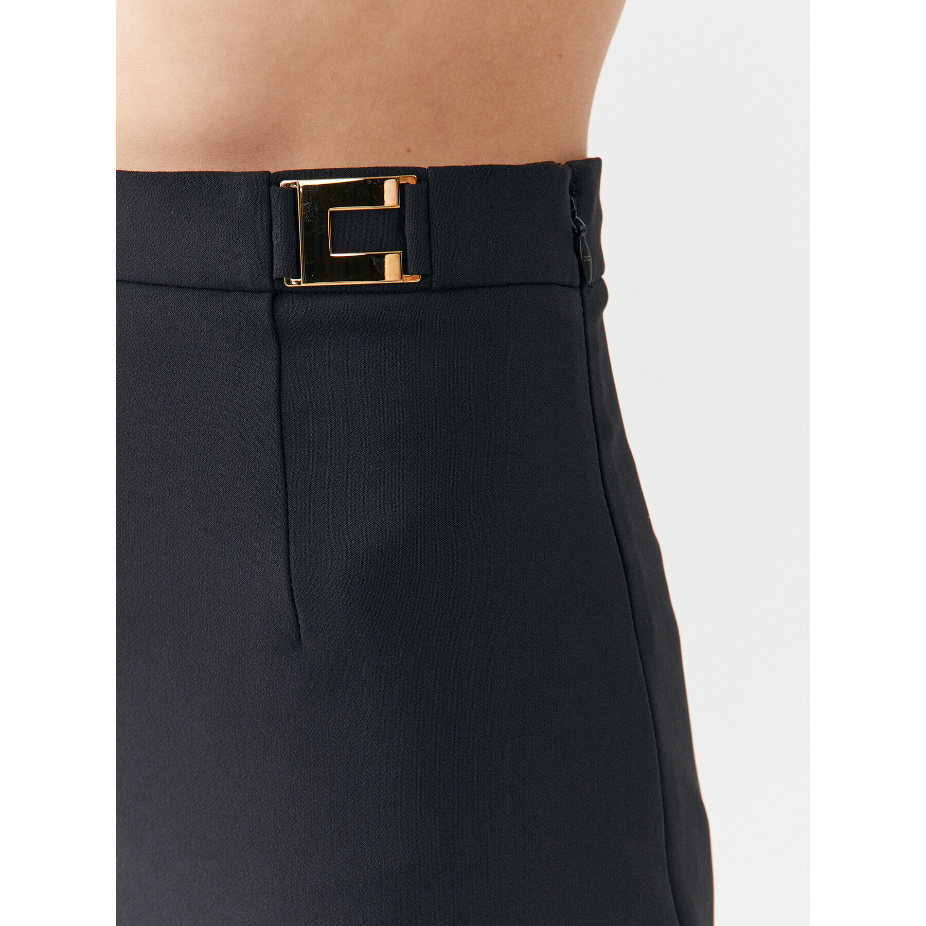 Elisabetta Franchi Мини пола GO-018-36E2-V220 Черен Regular Fit - Pepit.bg