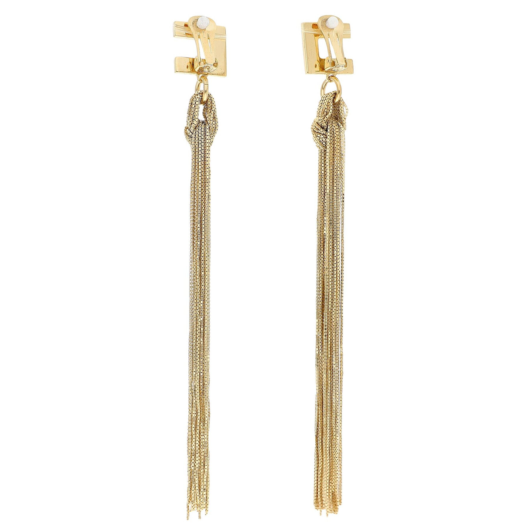 Elisabetta Franchi Обеци с клипс OR-05B-32E2-V190 Златист - Pepit.bg