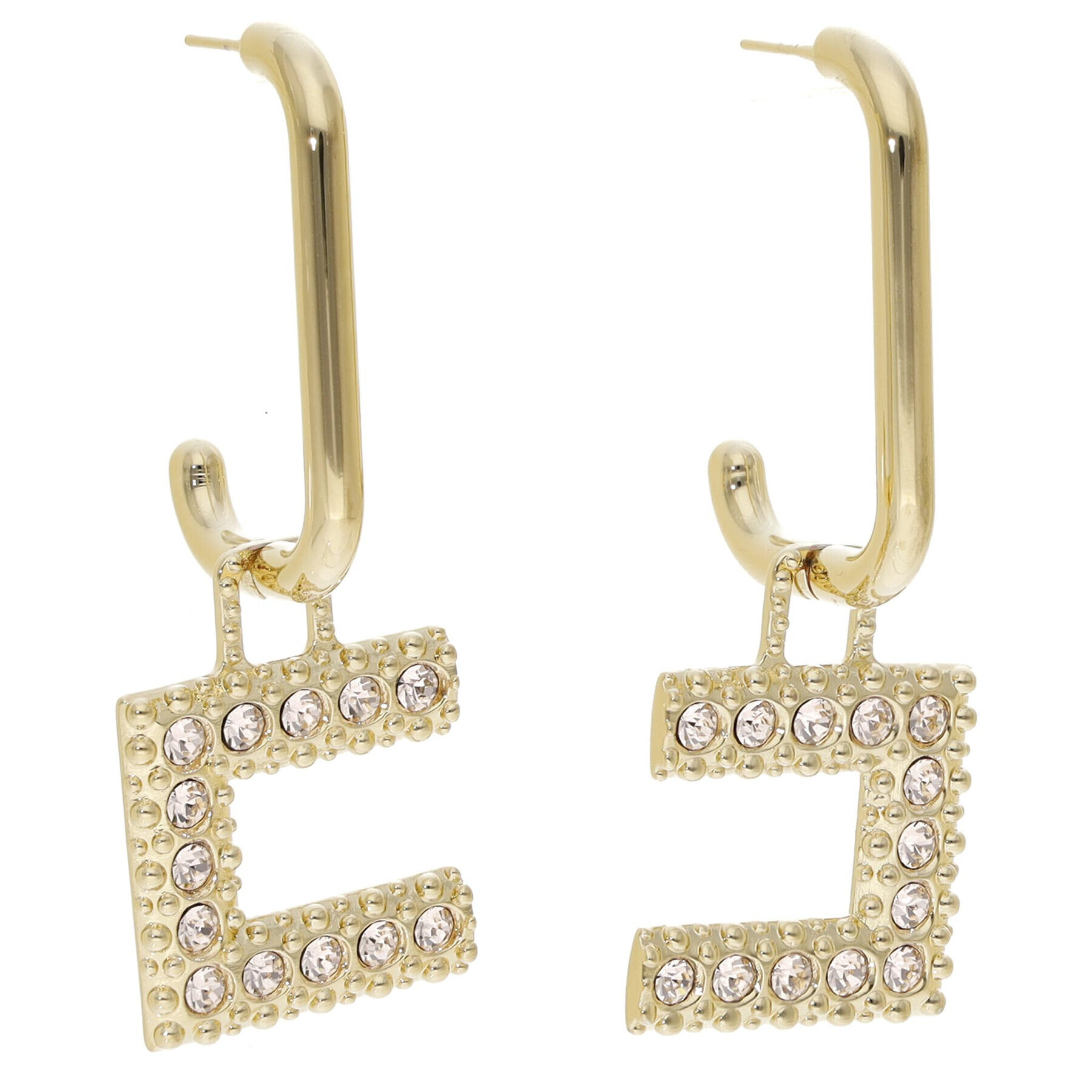 Elisabetta Franchi Обици OR-4MC-22E2-V150 Златист - Pepit.bg