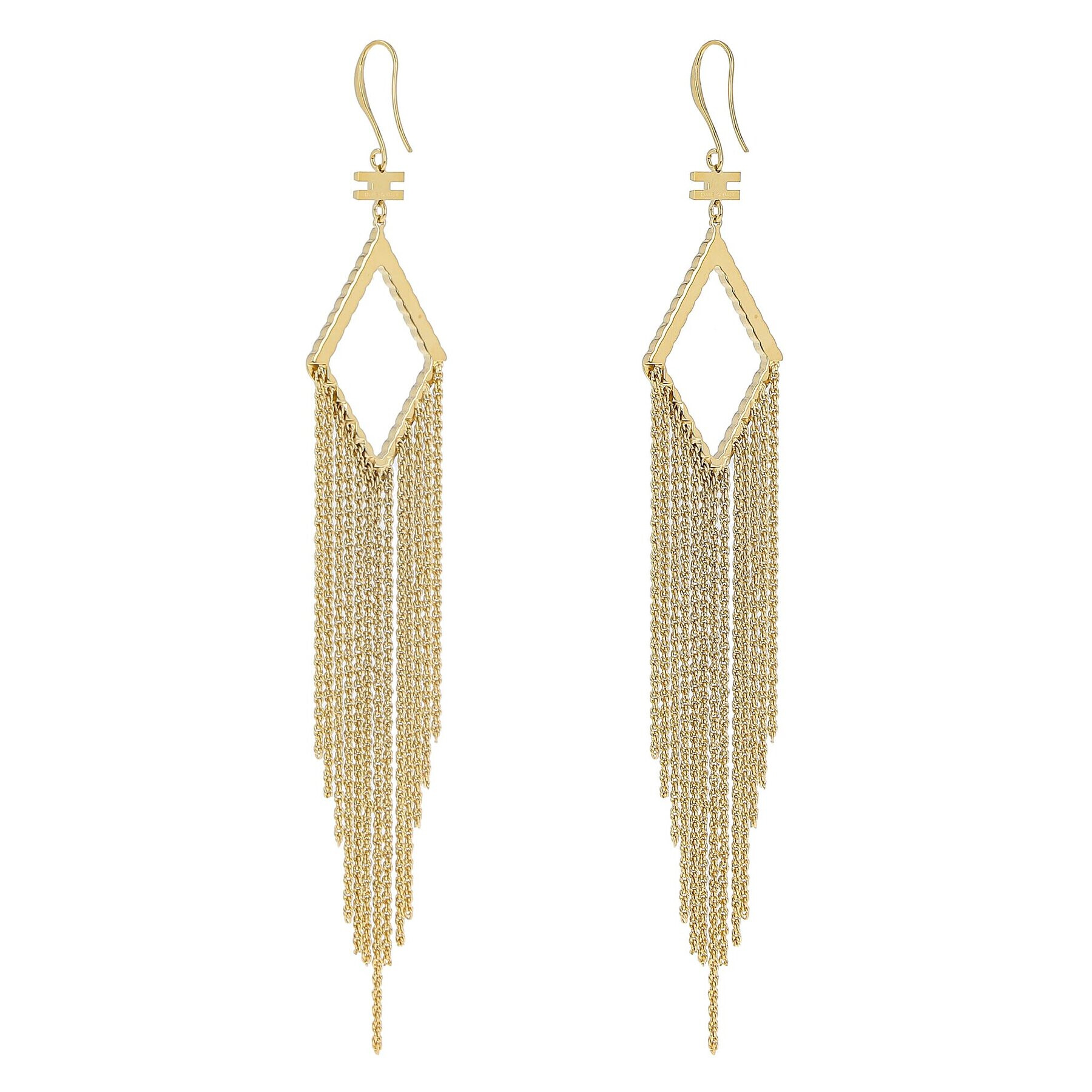 Elisabetta Franchi Обици OR-04B-32E2-V220 Златист - Pepit.bg