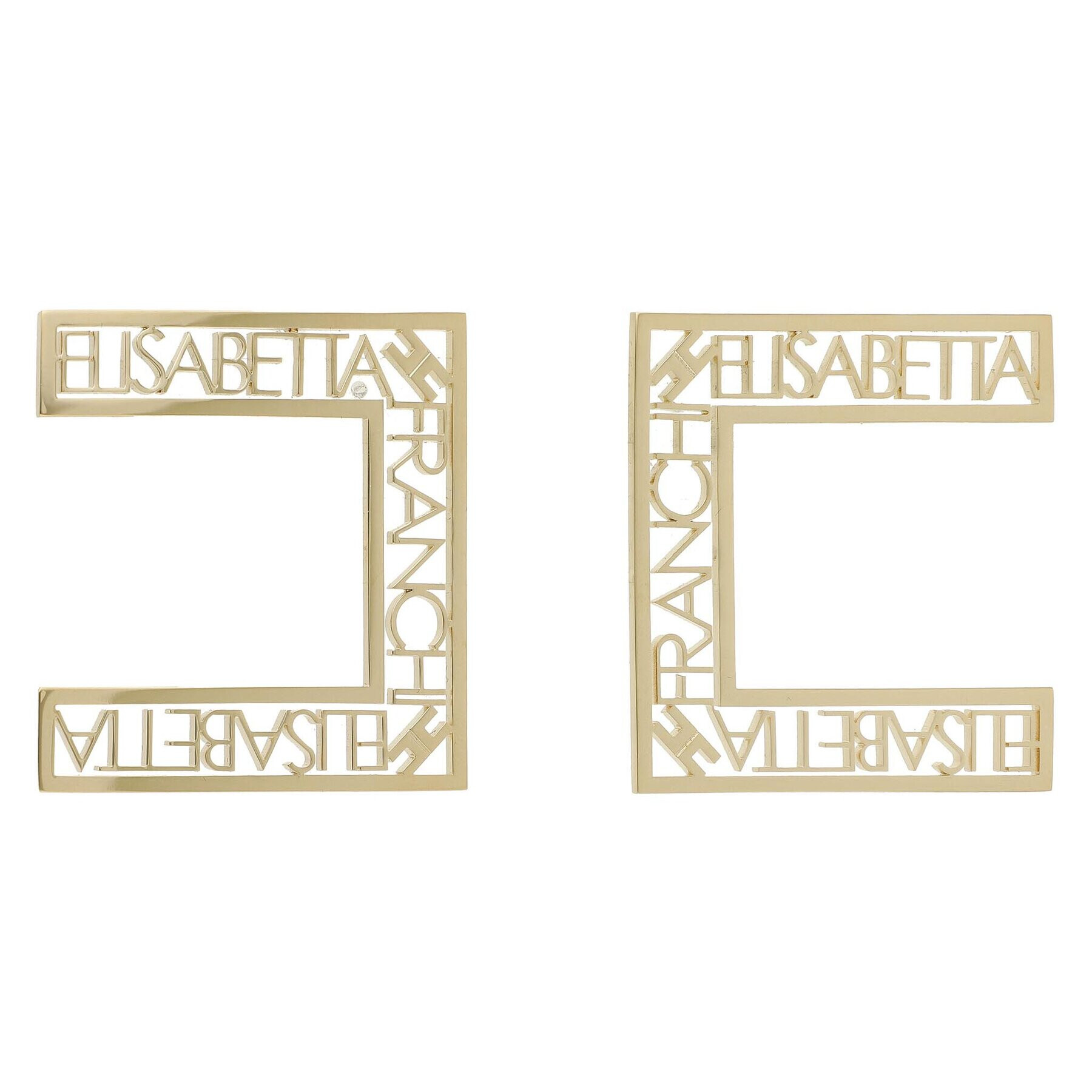 Elisabetta Franchi Обици OR-10A-31E2-V130 Златист - Pepit.bg