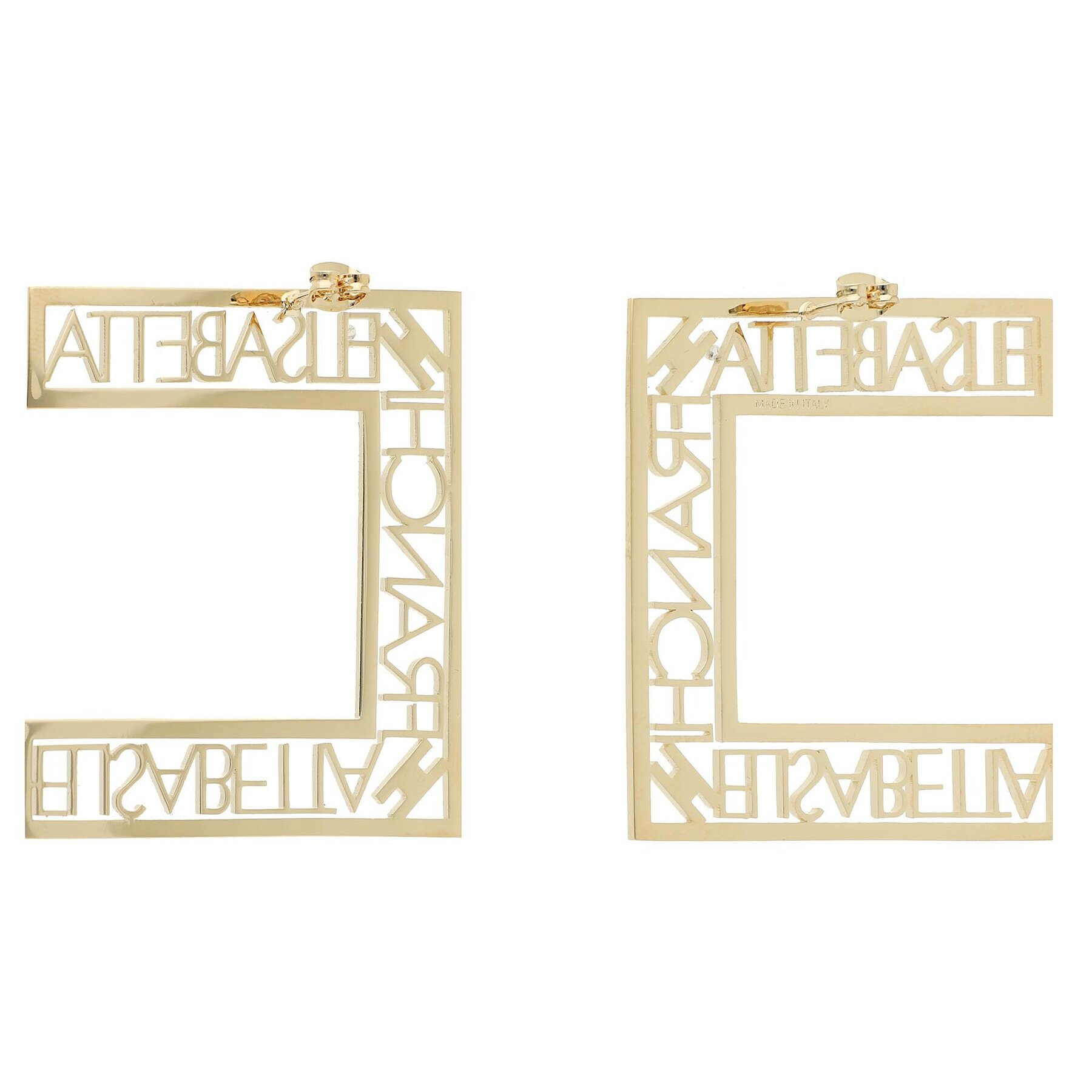 Elisabetta Franchi Обици OR-10A-31E2-V130 Златист - Pepit.bg