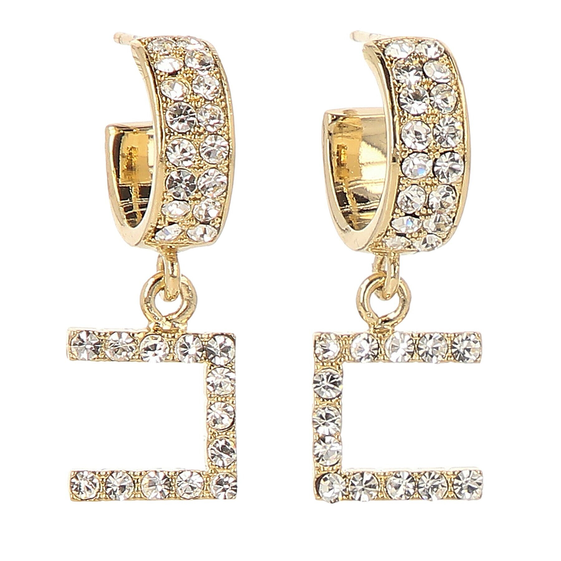 Elisabetta Franchi Обици OR-12A-36E2-V150 Златист - Pepit.bg