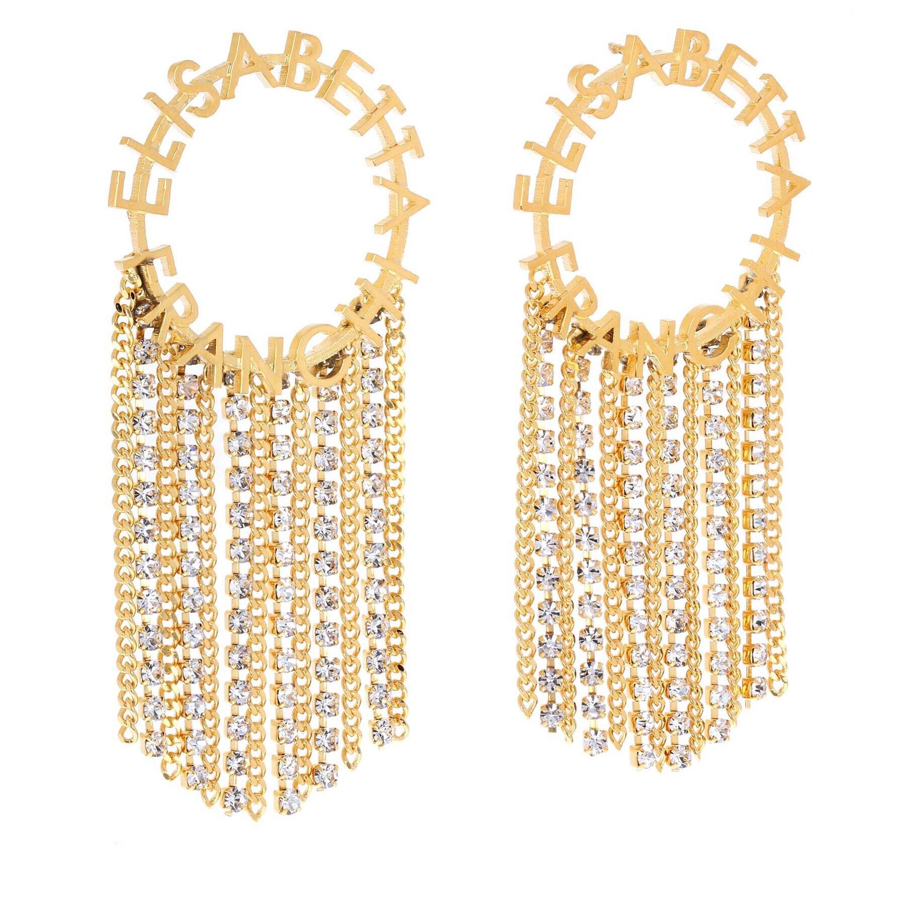 Elisabetta Franchi Обици OR-16M-41E2-V250 Златист - Pepit.bg