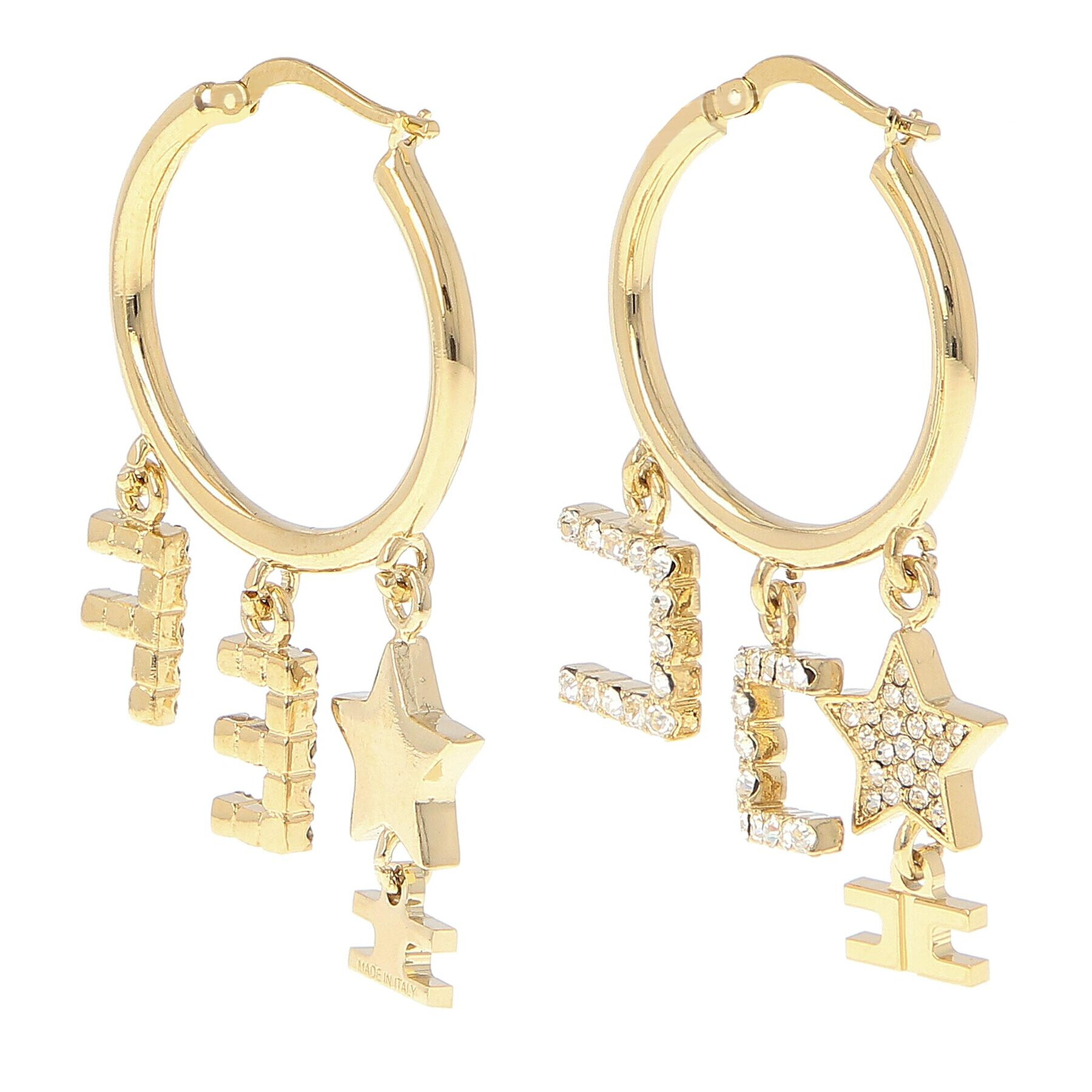 Elisabetta Franchi Обици OR-20A-36E2-V200 Златист - Pepit.bg