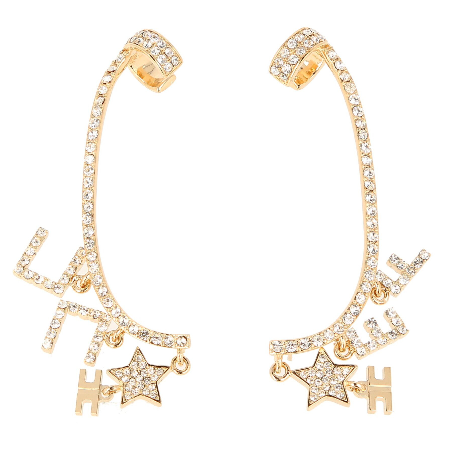 Elisabetta Franchi Обици OR-23A-36E2-V250 Златист - Pepit.bg