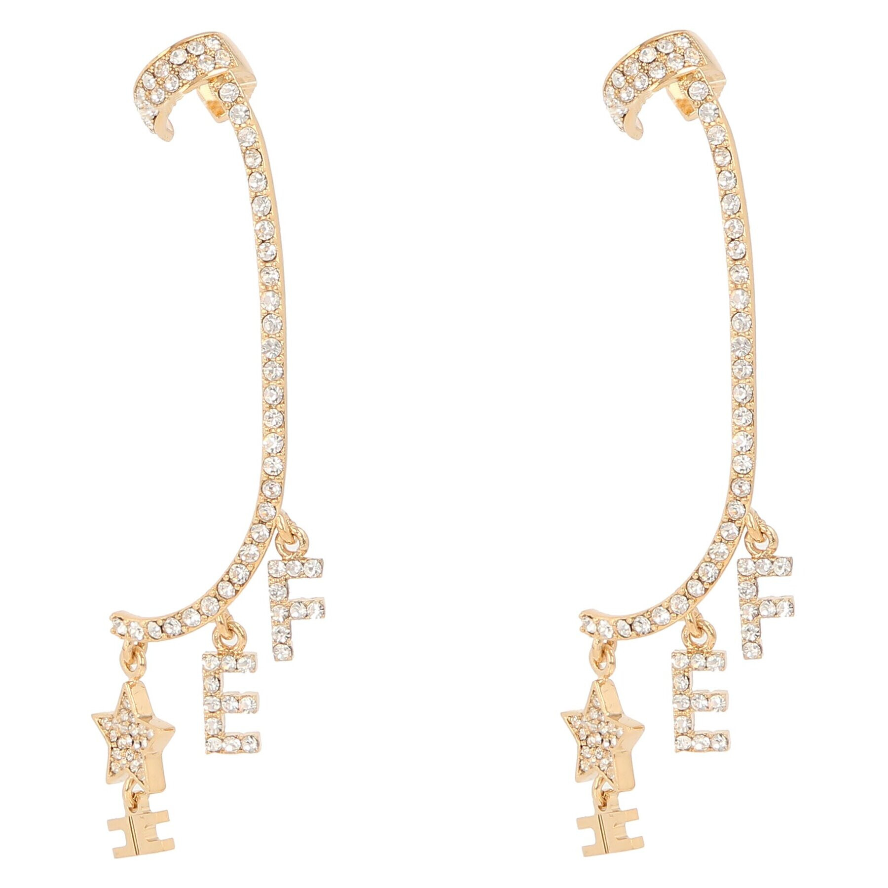 Elisabetta Franchi Обици OR-23A-36E2-V250 Златист - Pepit.bg
