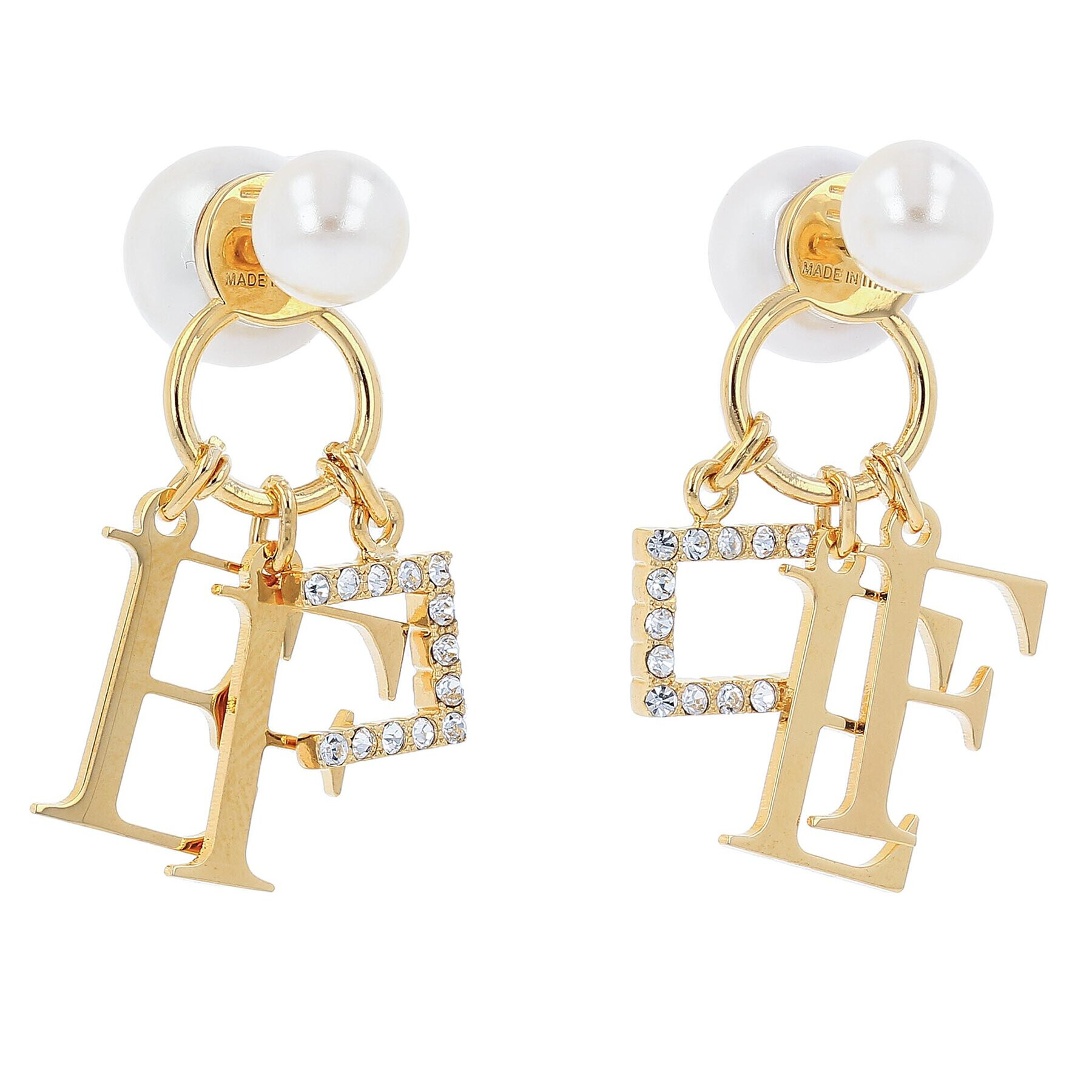 Elisabetta Franchi Обици OR-30A-37E2-V240 Златист - Pepit.bg