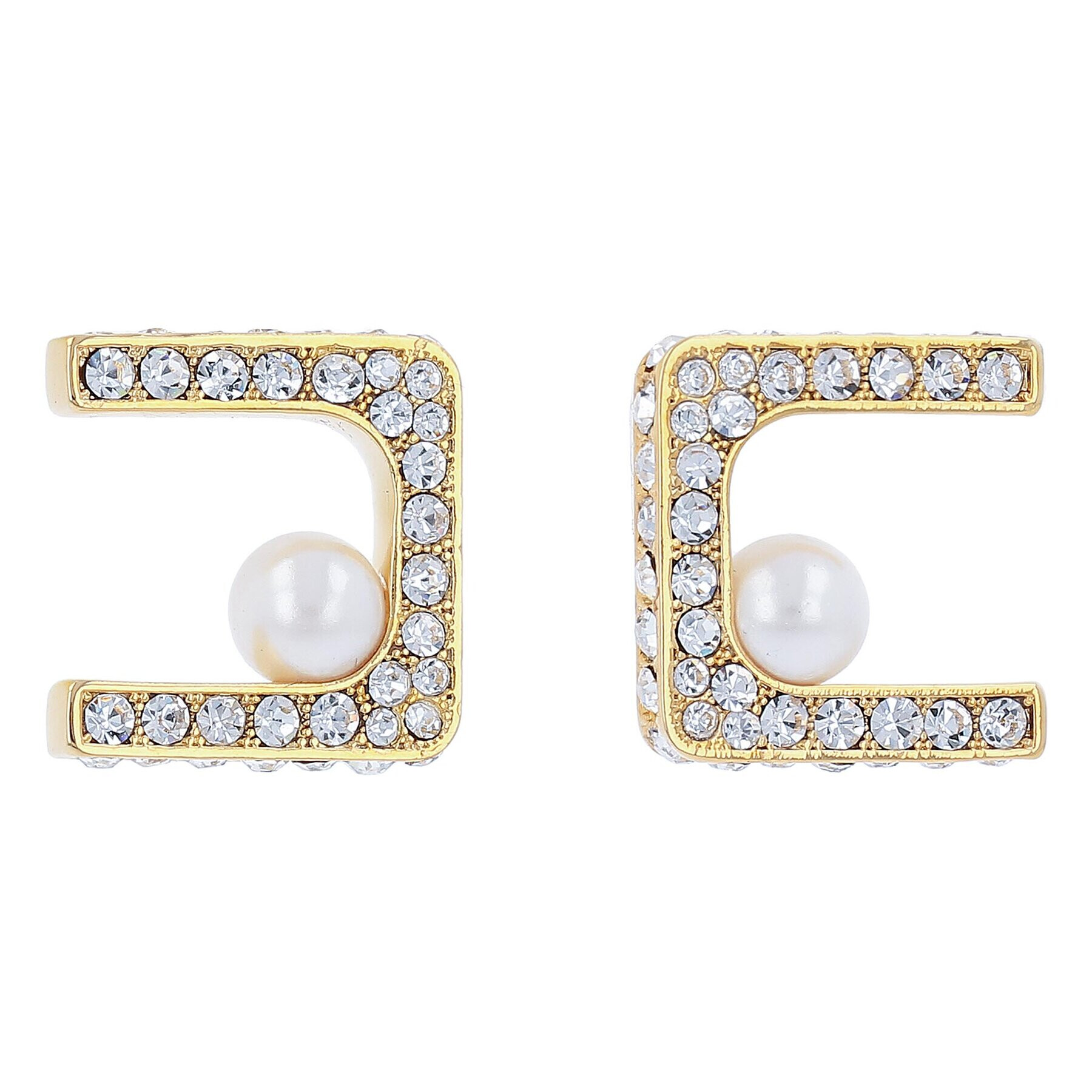 Elisabetta Franchi Обици OR-32A-37E2-V140 Златист - Pepit.bg