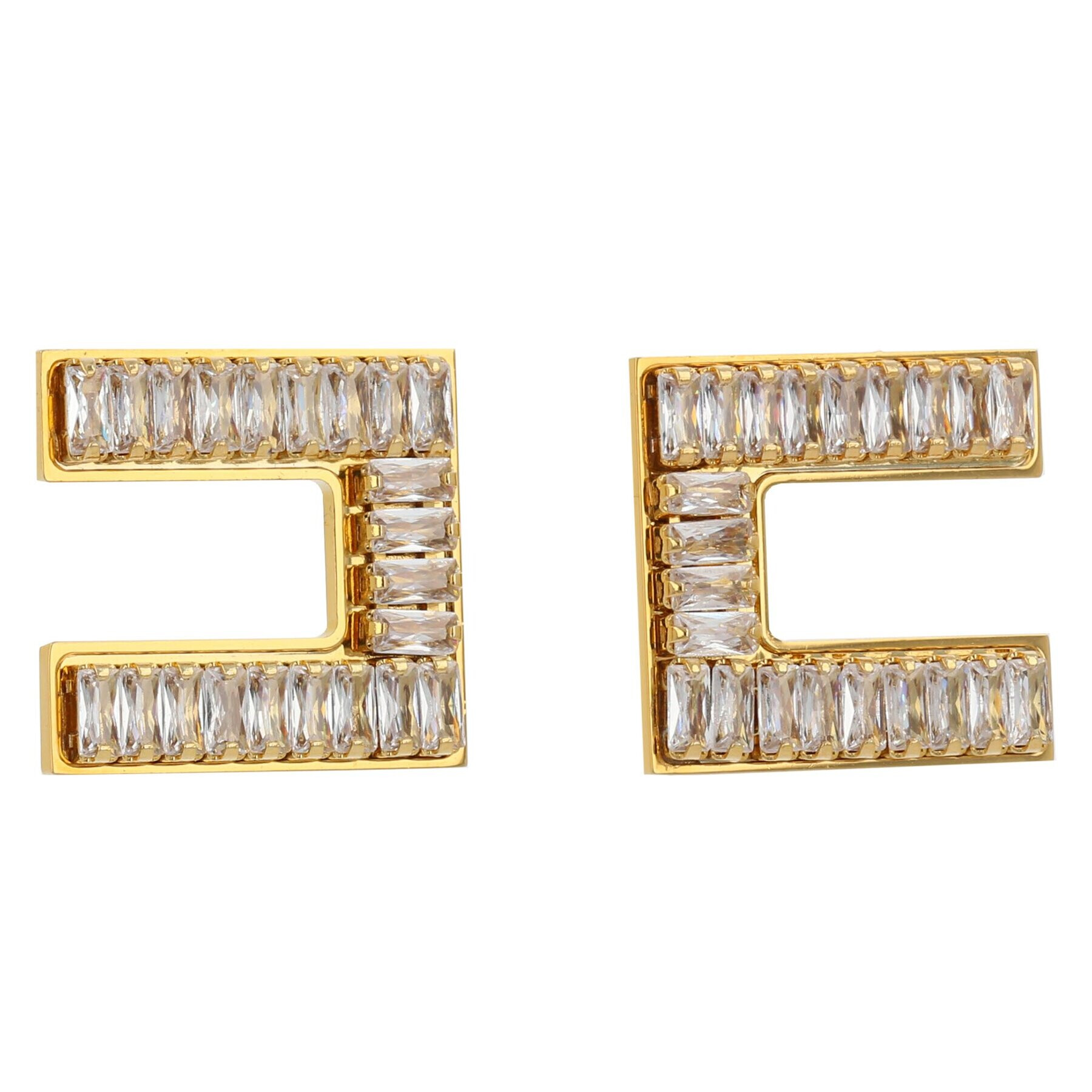 Elisabetta Franchi Обици OR-32A-41E2-V150 Златист - Pepit.bg