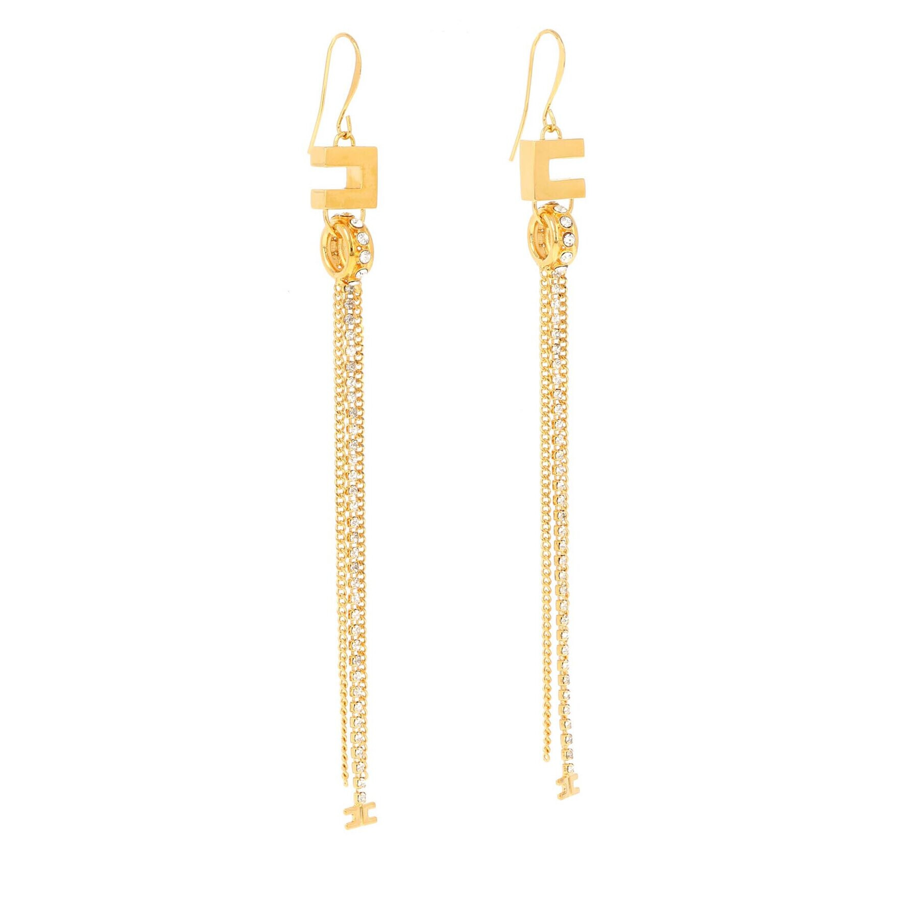 Elisabetta Franchi Обици OR-33M-41E2-V240 Златист - Pepit.bg