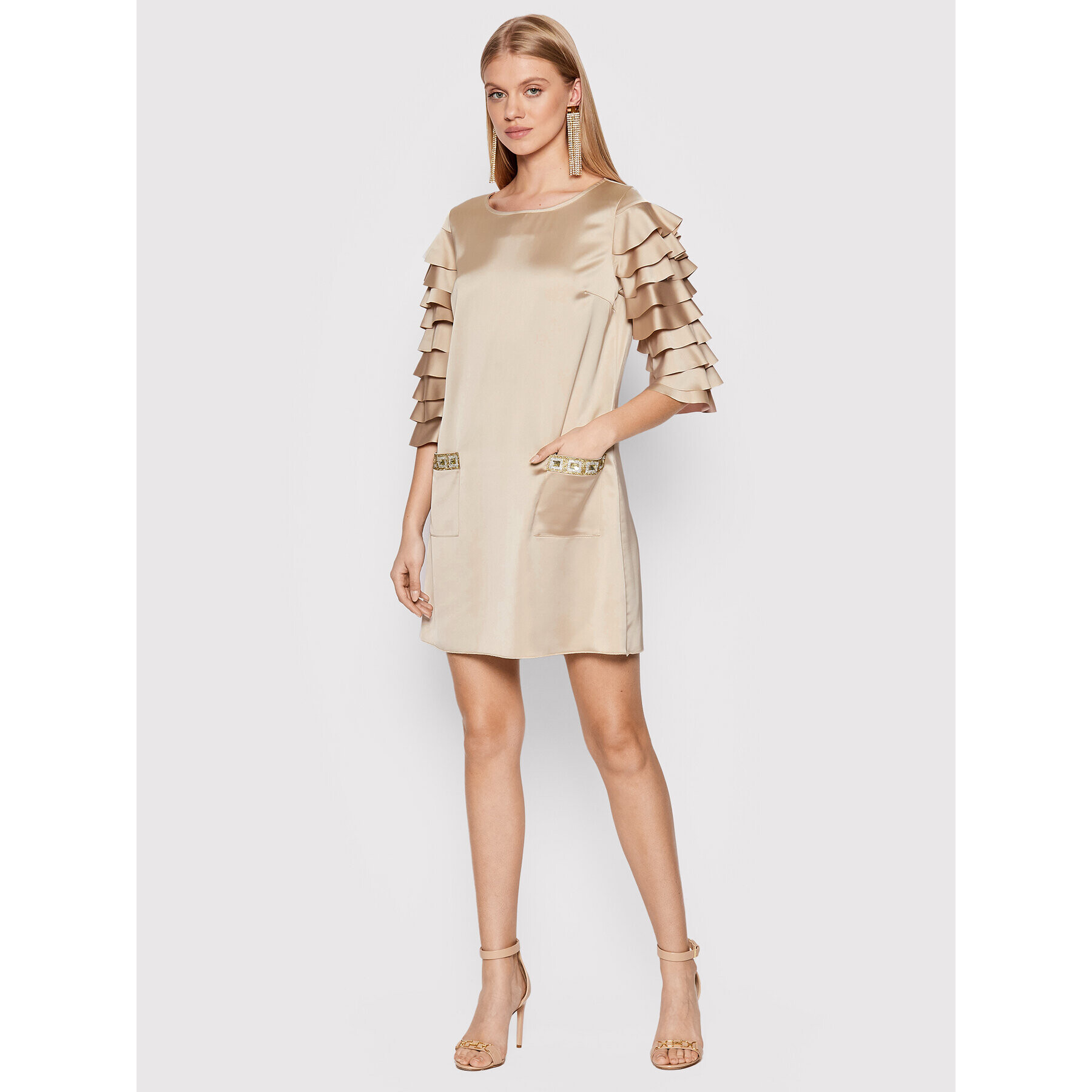 Elisabetta Franchi Обици OR-3MC-22E2-V250 Златист - Pepit.bg