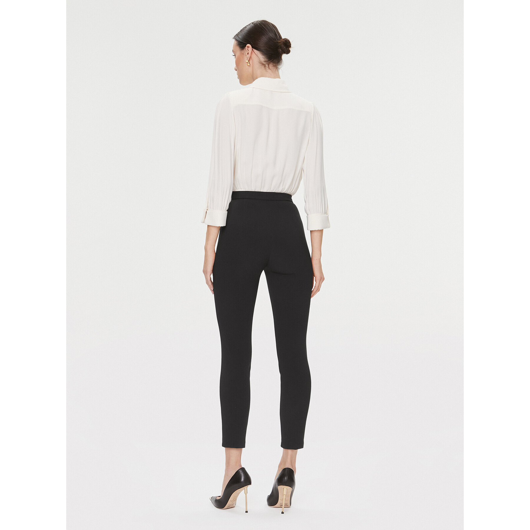 Elisabetta Franchi Гащеризон TU-007-36E2 Бял Slim Fit - Pepit.bg