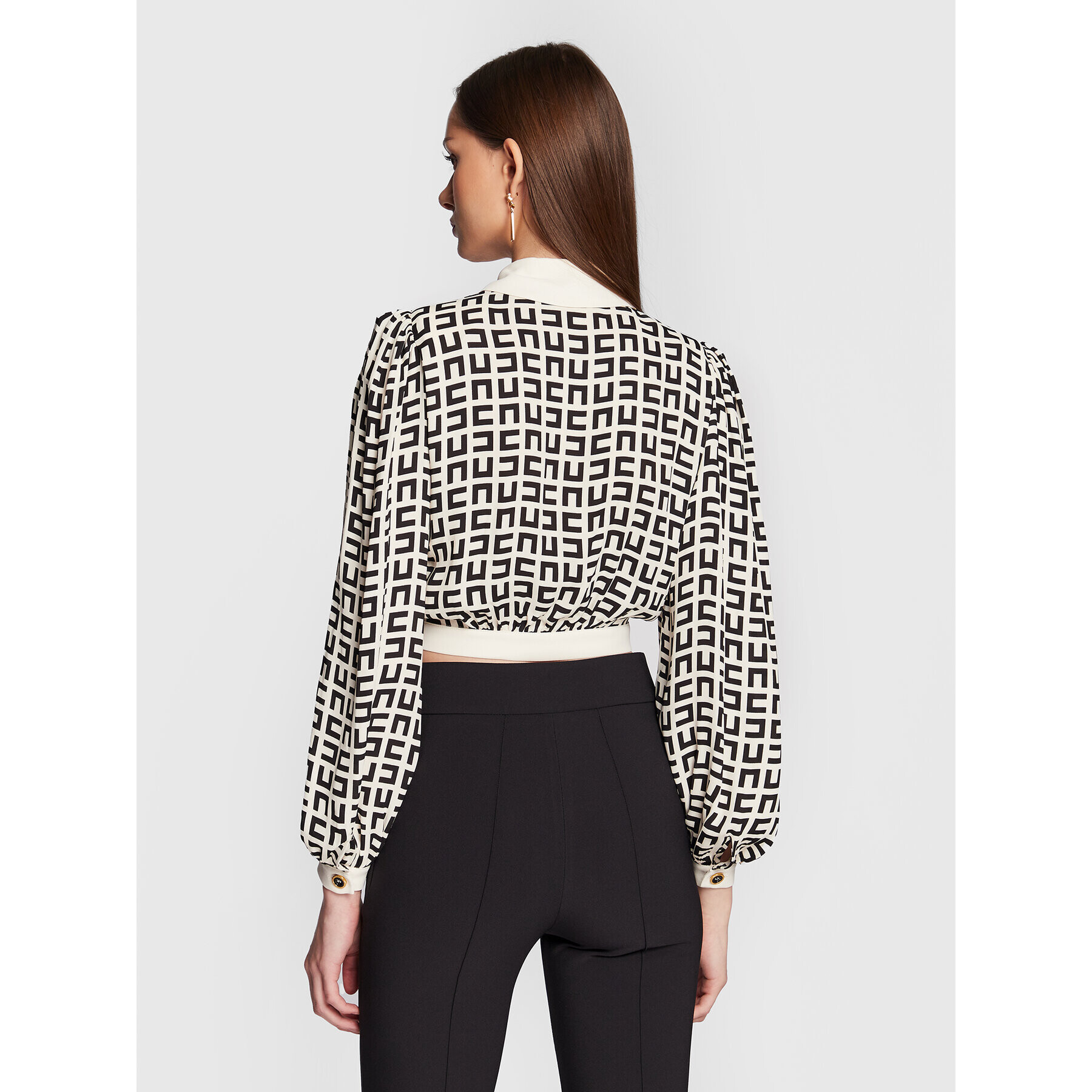 Elisabetta Franchi Риза CA-008-31E2-V350 Бежов Regular Fit - Pepit.bg