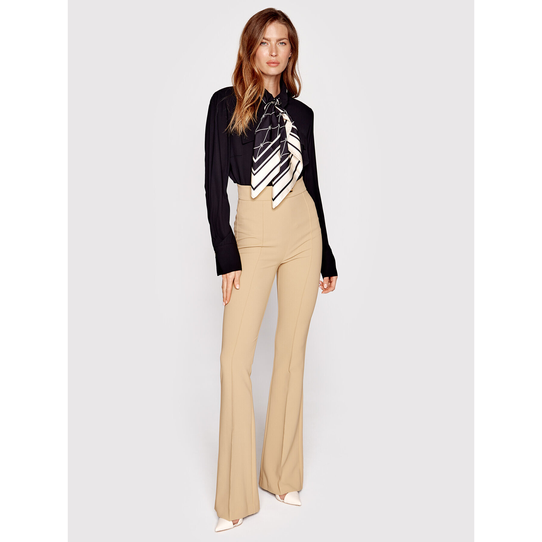 Elisabetta Franchi Риза CA-014-26E2-V280 Черен Regular Fit - Pepit.bg