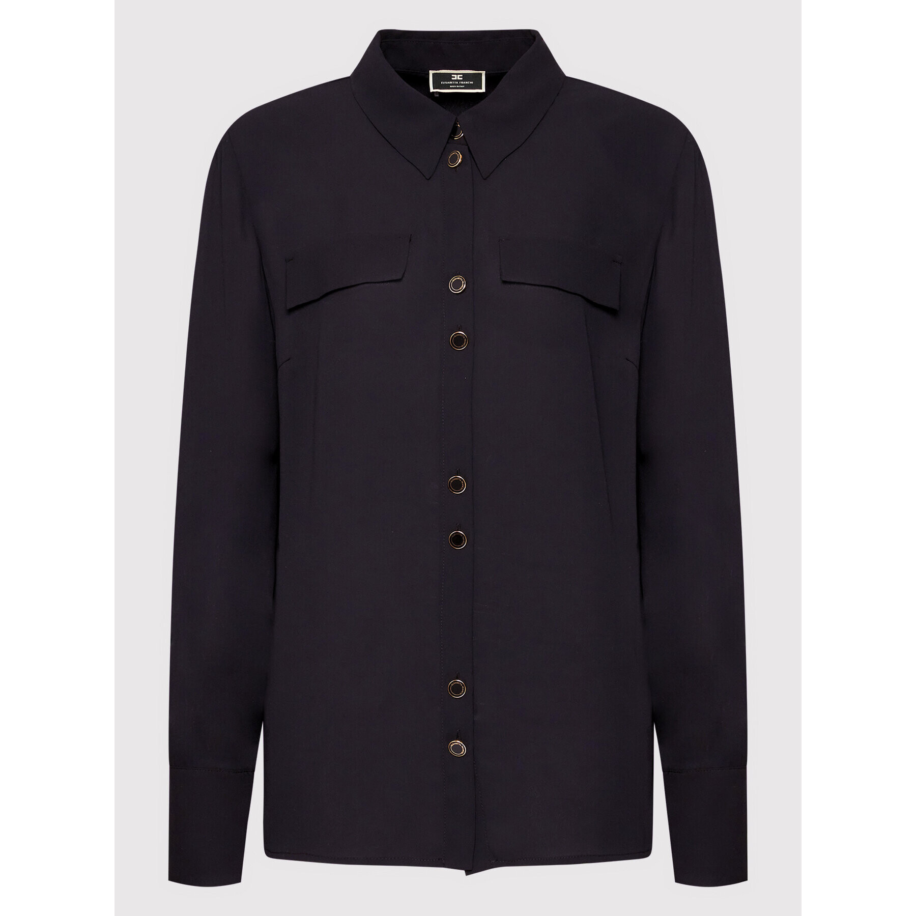Elisabetta Franchi Риза CA-014-26E2-V280 Черен Regular Fit - Pepit.bg