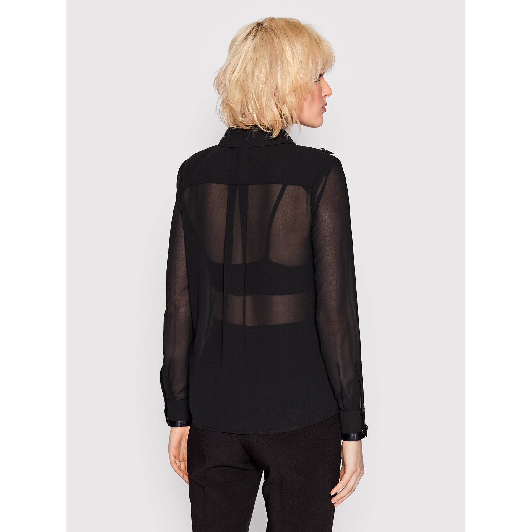 Elisabetta Franchi Риза CA-018-26E2-V330 Черен Regular Fit - Pepit.bg