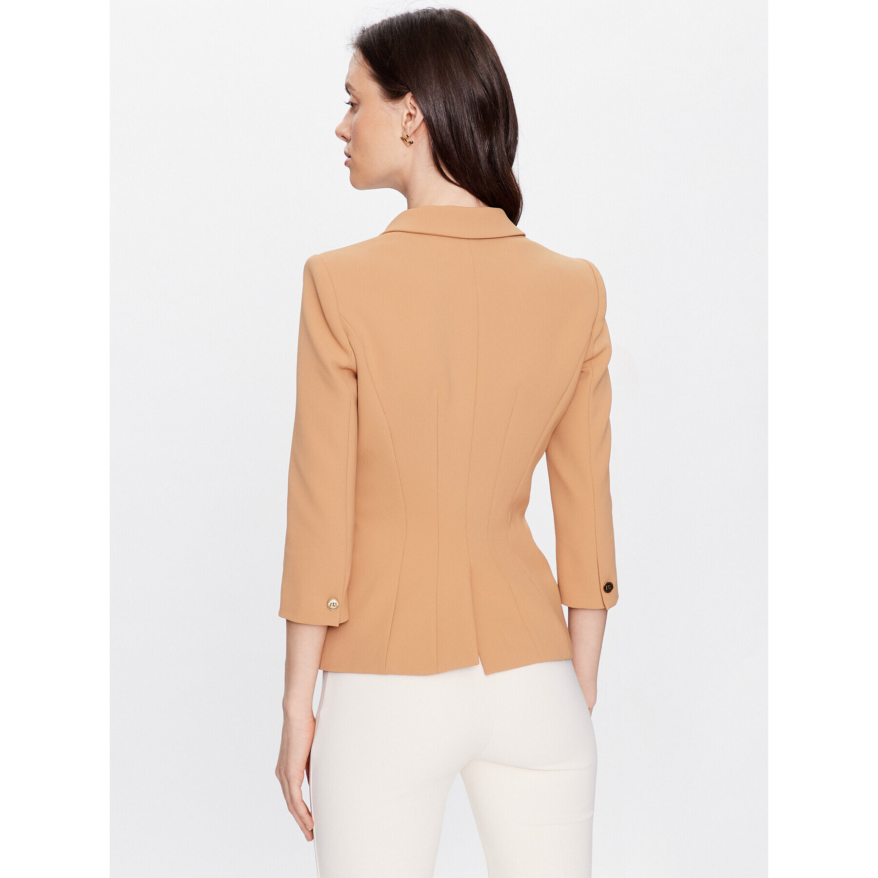 Elisabetta Franchi Сако GI-045-31E2-V560 Бежов Regular Fit - Pepit.bg