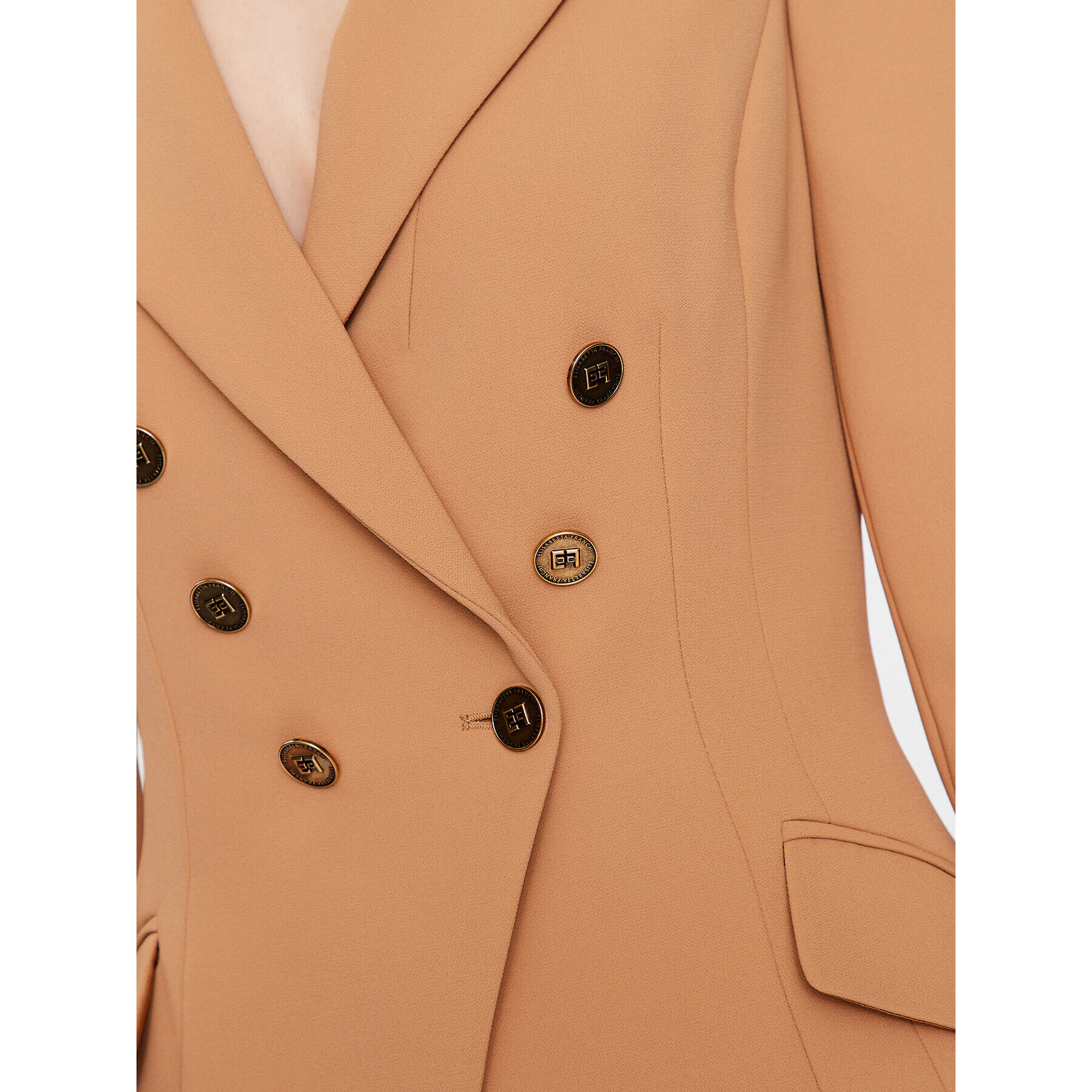Elisabetta Franchi Сако GI-045-31E2-V560 Бежов Regular Fit - Pepit.bg
