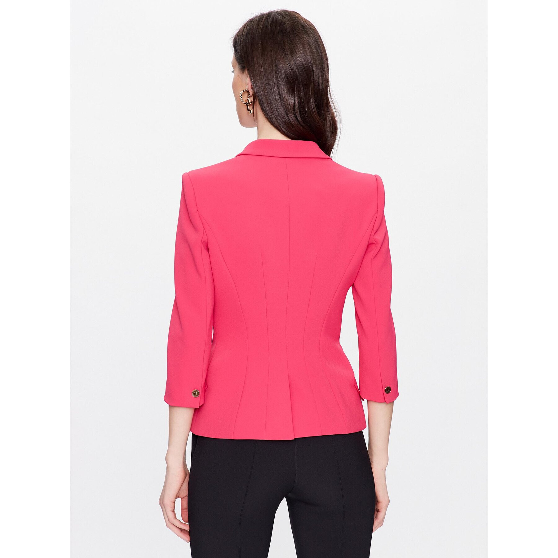 Elisabetta Franchi Сако GI-045-31E2-V560 Розов Regular Fit - Pepit.bg
