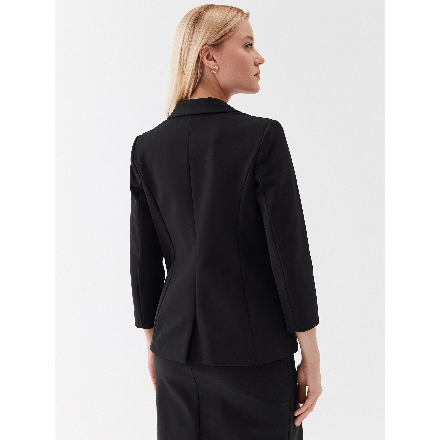 Elisabetta Franchi Сако GI-059-32E2-V550 Черен Regular Fit - Pepit.bg