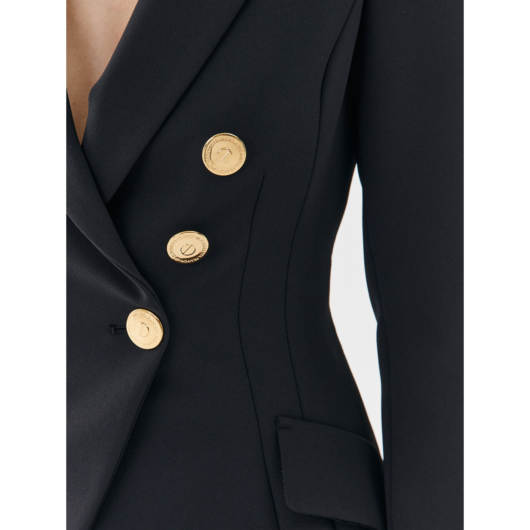 Elisabetta Franchi Сако GI-061-36E2-V600 Черен Regular Fit - Pepit.bg