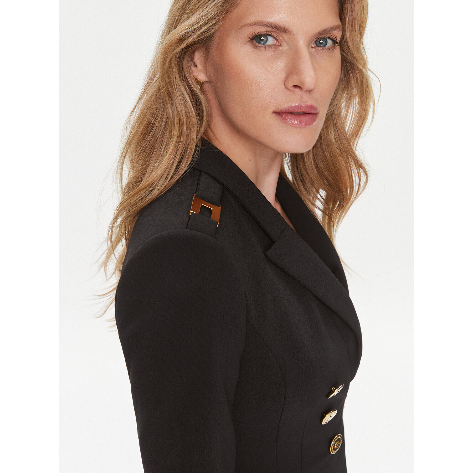 Elisabetta Franchi Сако GI-061-36E3-V600 Черен Regular Fit - Pepit.bg