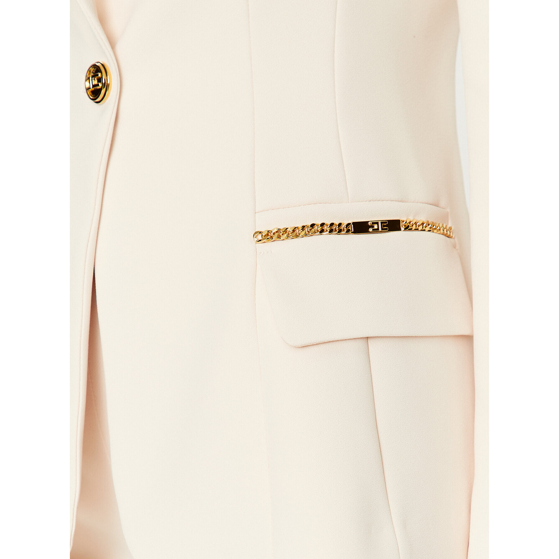 Elisabetta Franchi Сако GI-065-36E2-V500 Бежов Regular Fit - Pepit.bg