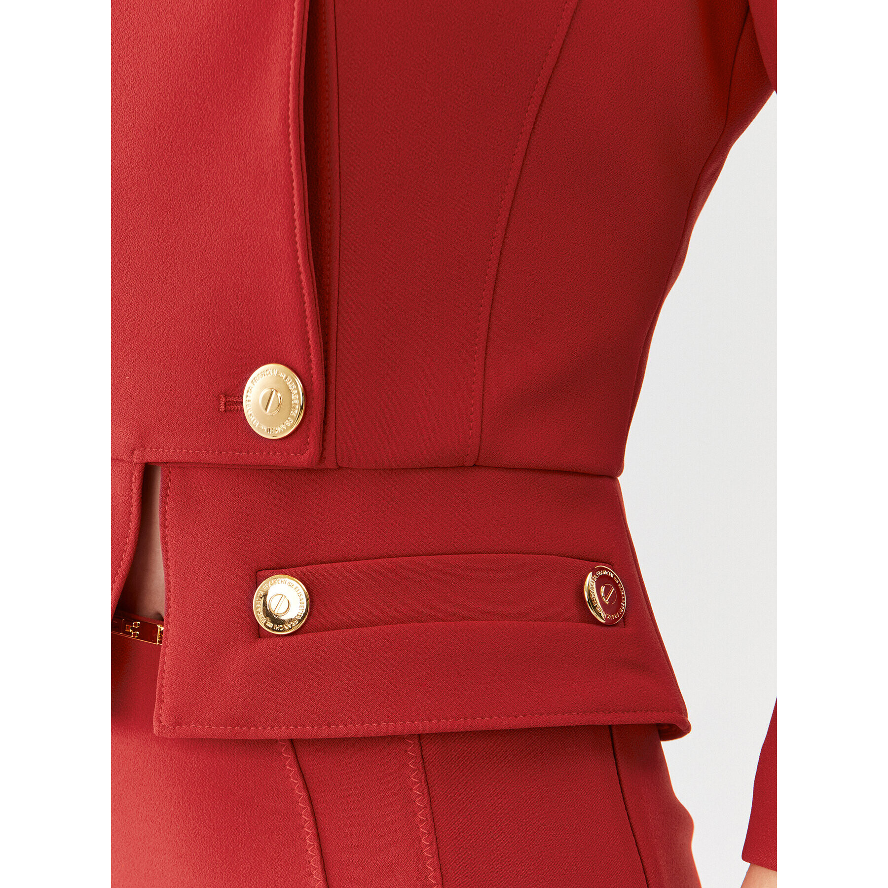 Elisabetta Franchi Сако GI-066-36E2-V580 Червен Regular Fit - Pepit.bg