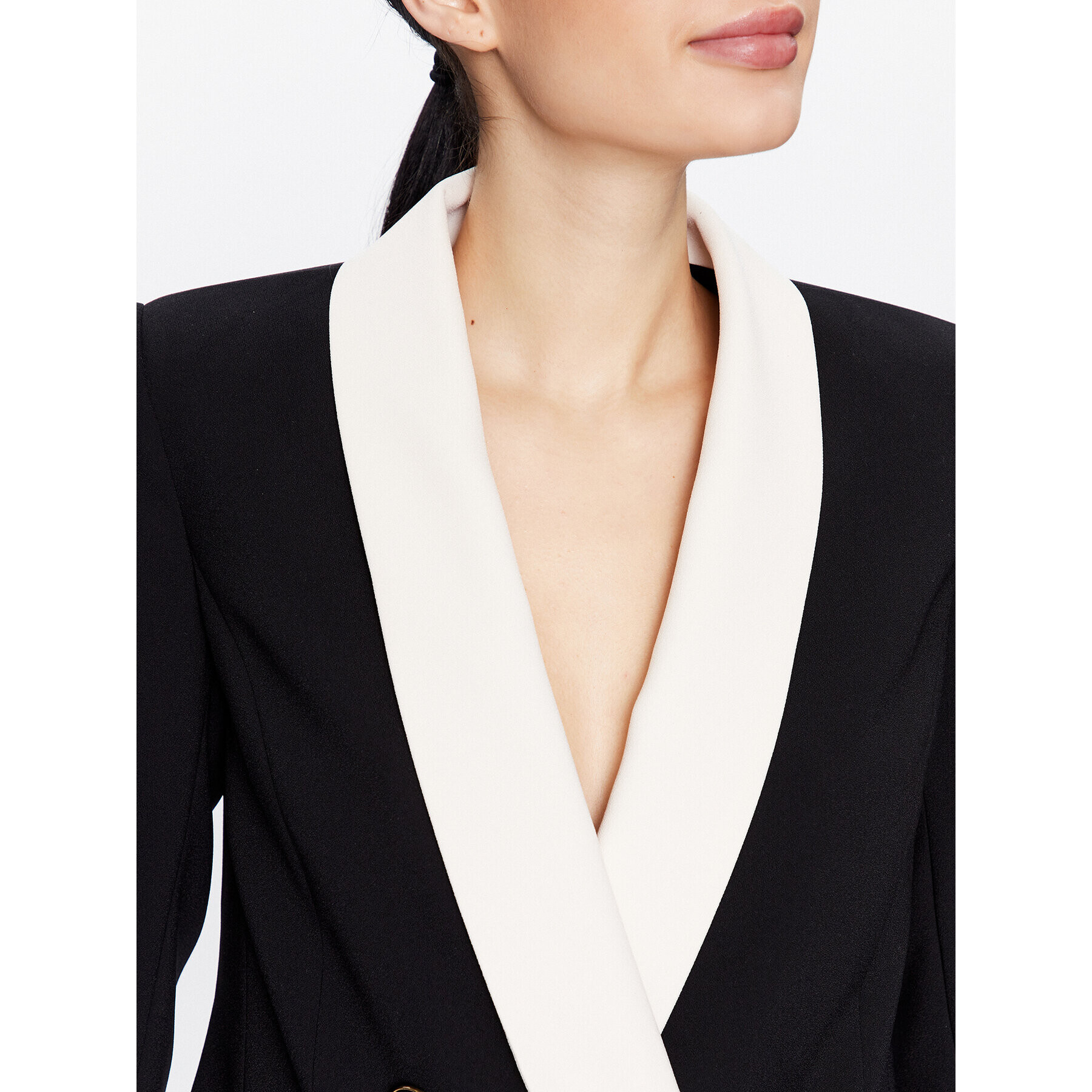 Elisabetta Franchi Сако GI-076-32E2-V650 Черен Regular Fit - Pepit.bg