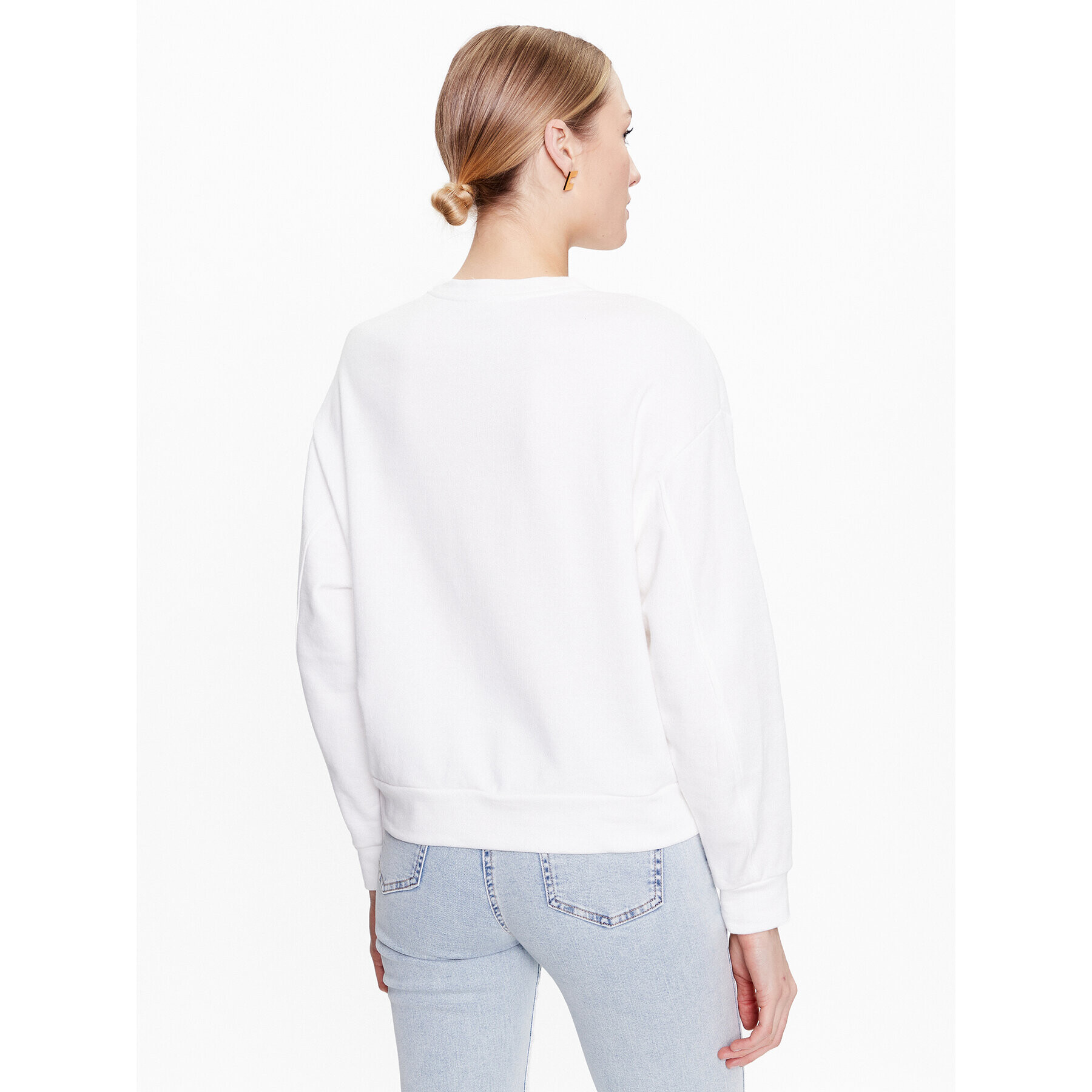 Elisabetta Franchi Суитшърт MD-001-31E2-V280 Бял Regular Fit - Pepit.bg