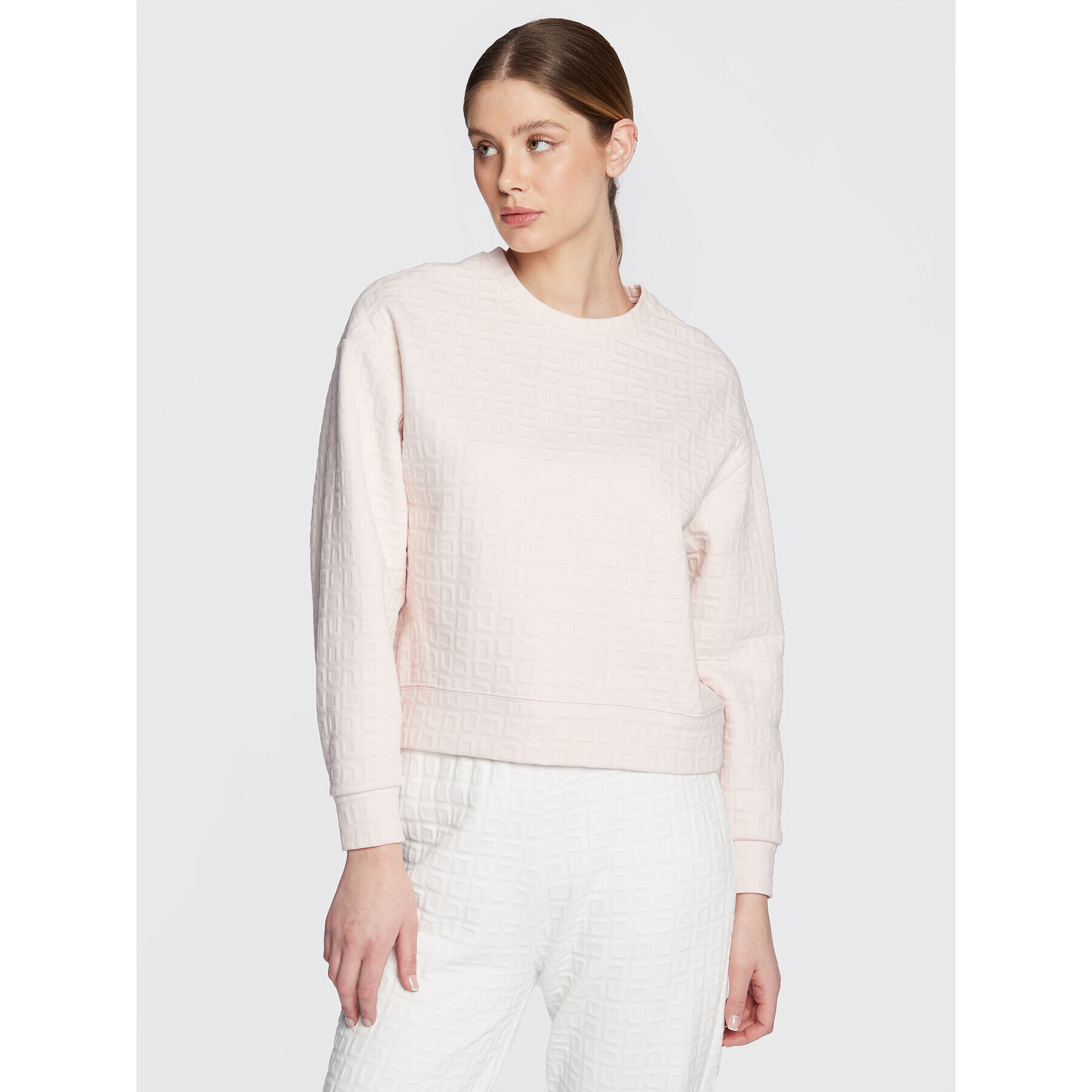 Elisabetta Franchi Суитшърт MD-003-31E2-V240 Розов Oversize - Pepit.bg