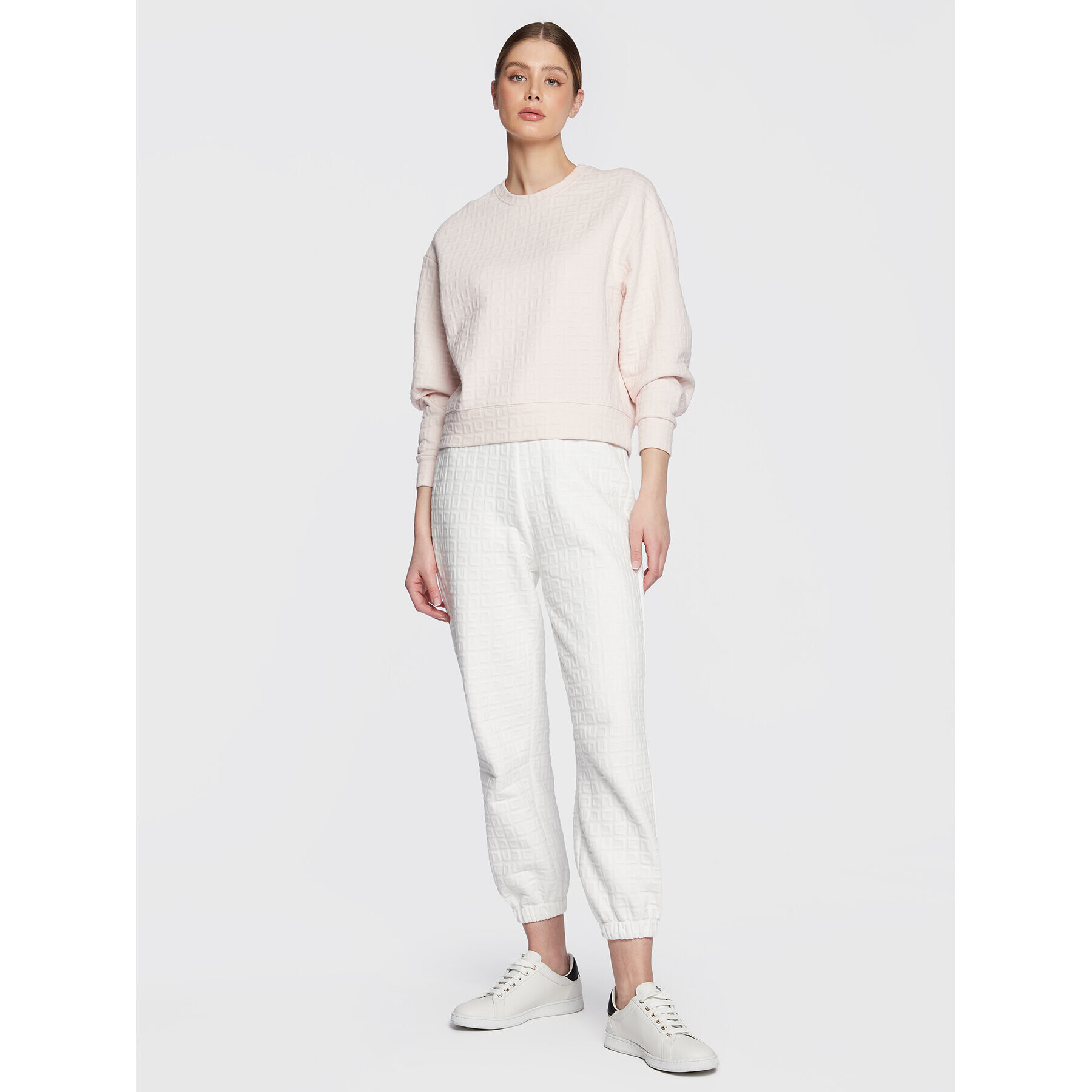 Elisabetta Franchi Суитшърт MD-003-31E2-V240 Розов Oversize - Pepit.bg