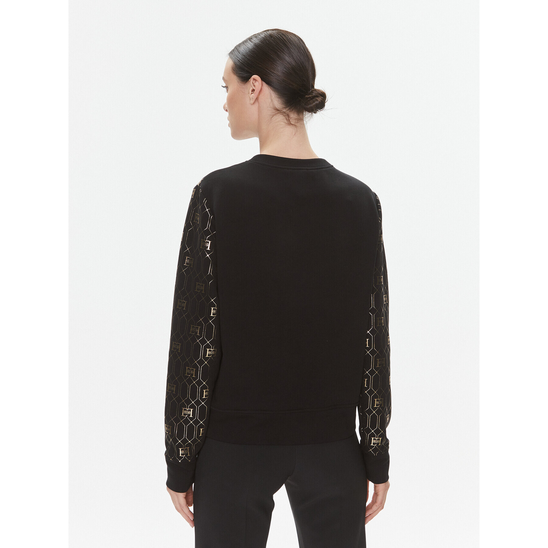 Elisabetta Franchi Суитшърт MD-012-37E2-V240 Черен Regular Fit - Pepit.bg