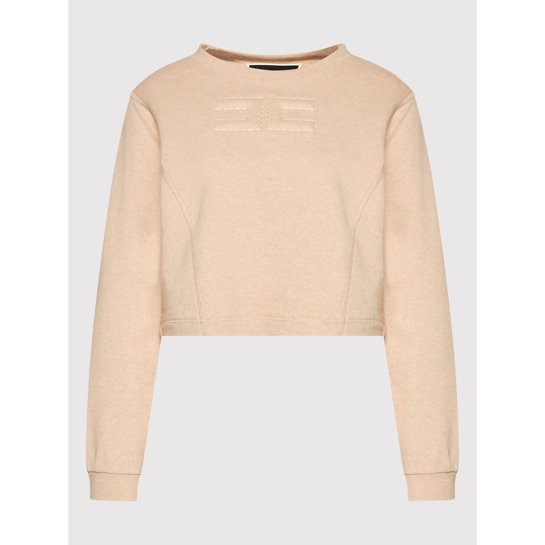 Elisabetta Franchi Суитшърт MD-015-21E2-V190 Бежов Regular Fit - Pepit.bg