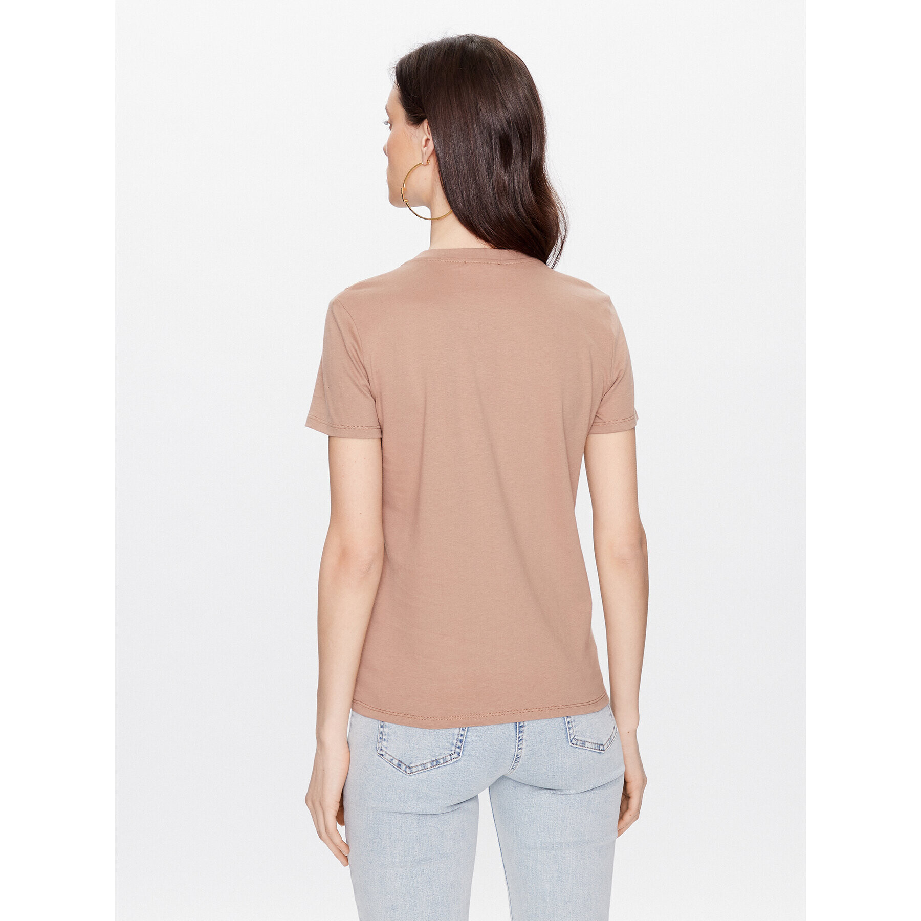Elisabetta Franchi Тишърт MA-008-31E2-V160 Бежов Regular Fit - Pepit.bg