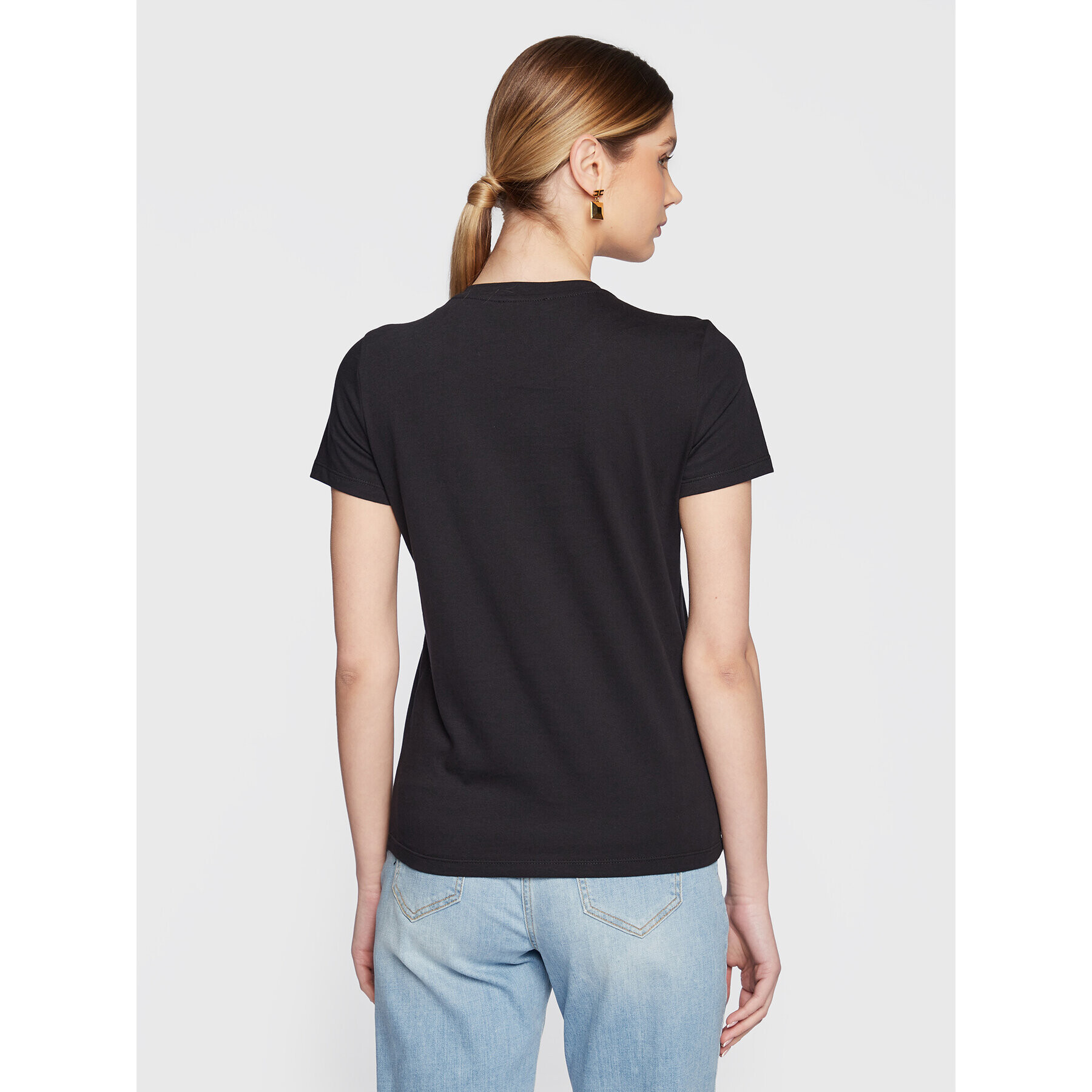 Elisabetta Franchi Тишърт MA-016-31E2-V150 Черен Regular Fit - Pepit.bg