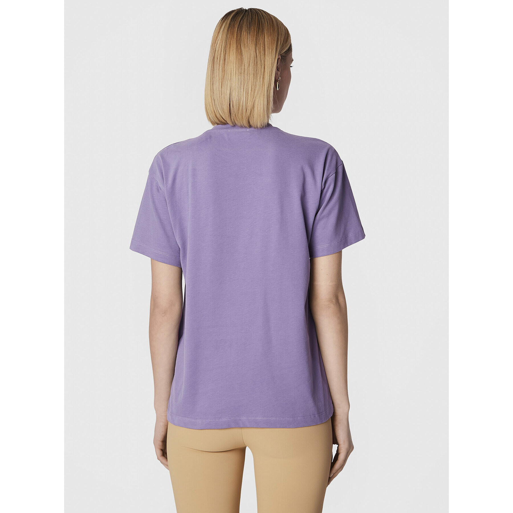 Elisabetta Franchi Тишърт MA-018-26E2-V190 Виолетов Regular Fit - Pepit.bg