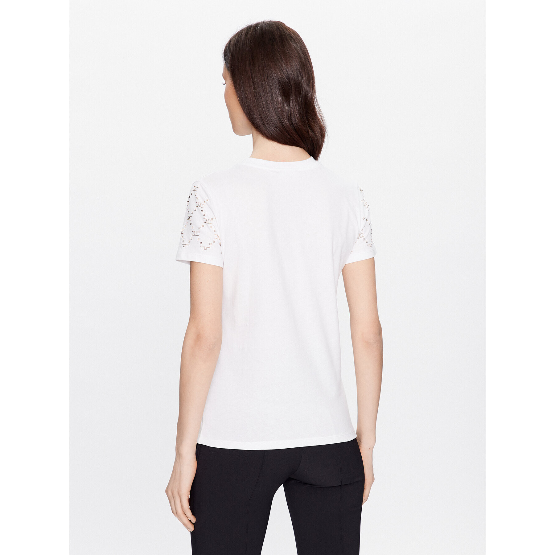 Elisabetta Franchi Тишърт MA-020-31E2-V240 Бял Regular Fit - Pepit.bg