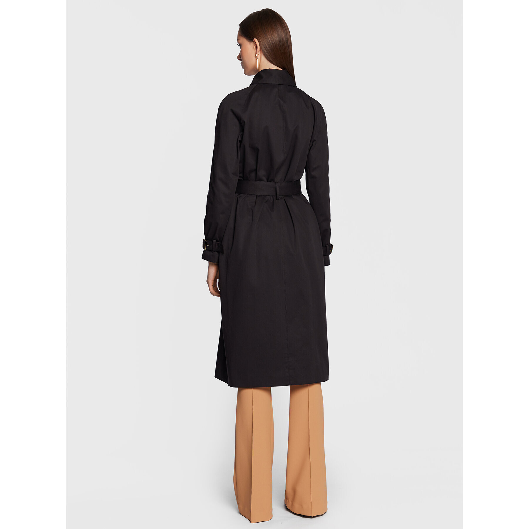 Elisabetta Franchi Тренч SP-003-31E2-V800 Черен Regular Fit - Pepit.bg